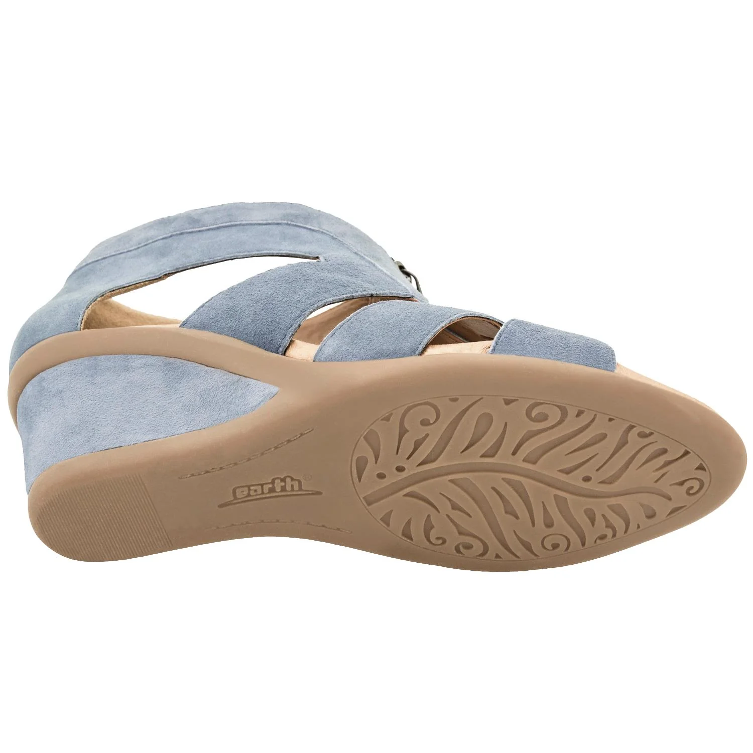Women's Earth Poppi Dusty Blue Suede - Image 4