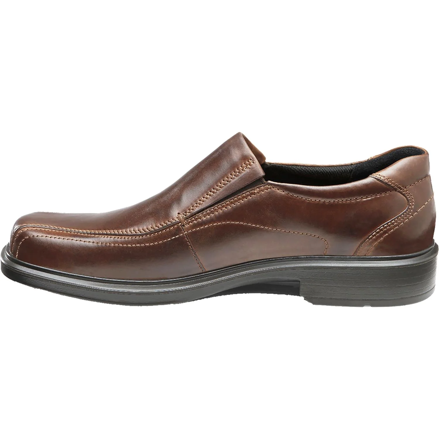 Ecco Helsinki Bike Toe Men's Slip On Shoes Cocoa Brown Leather - Image 3