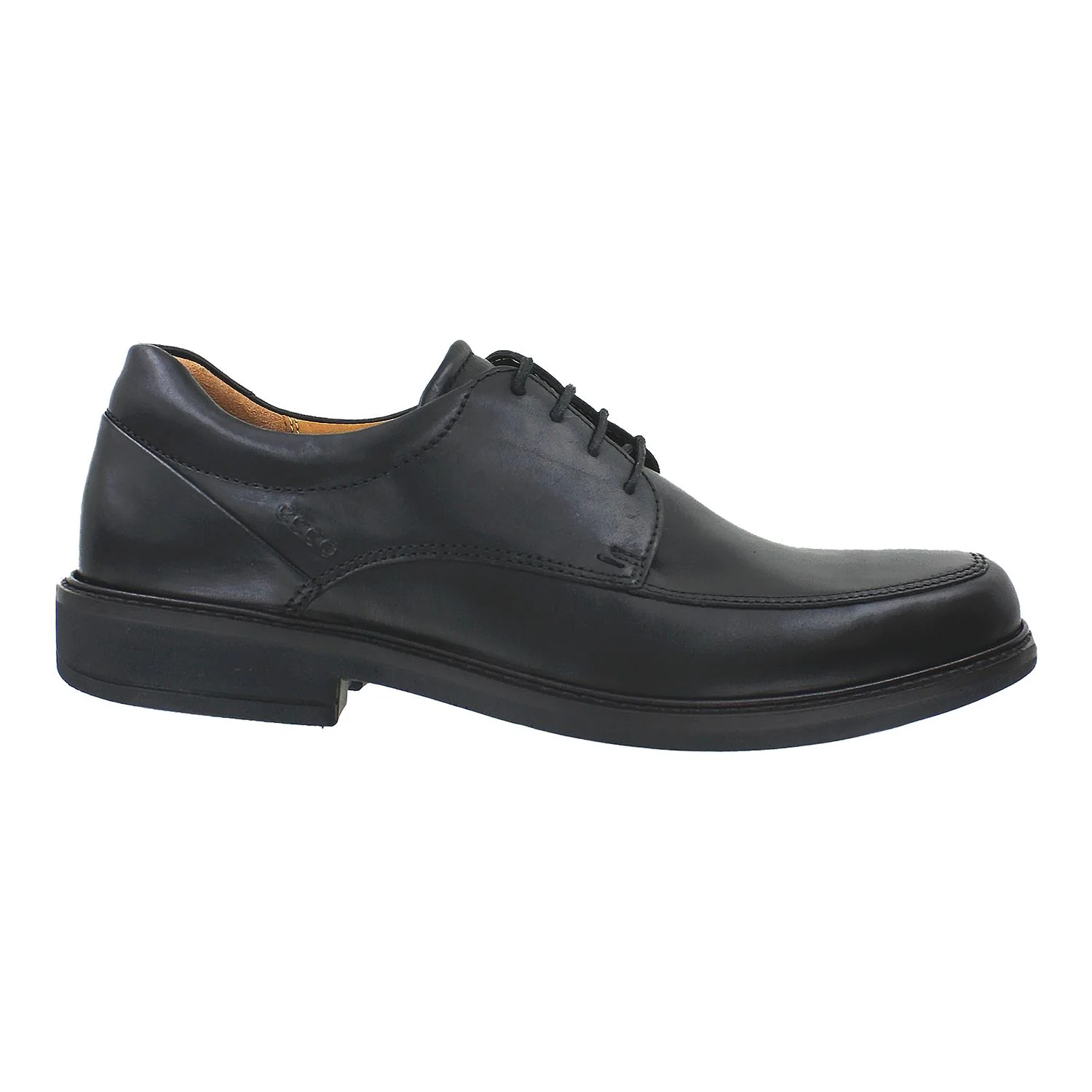 Ecco Holton Apron Toe Tie Men's Dress Shoes Black Leather