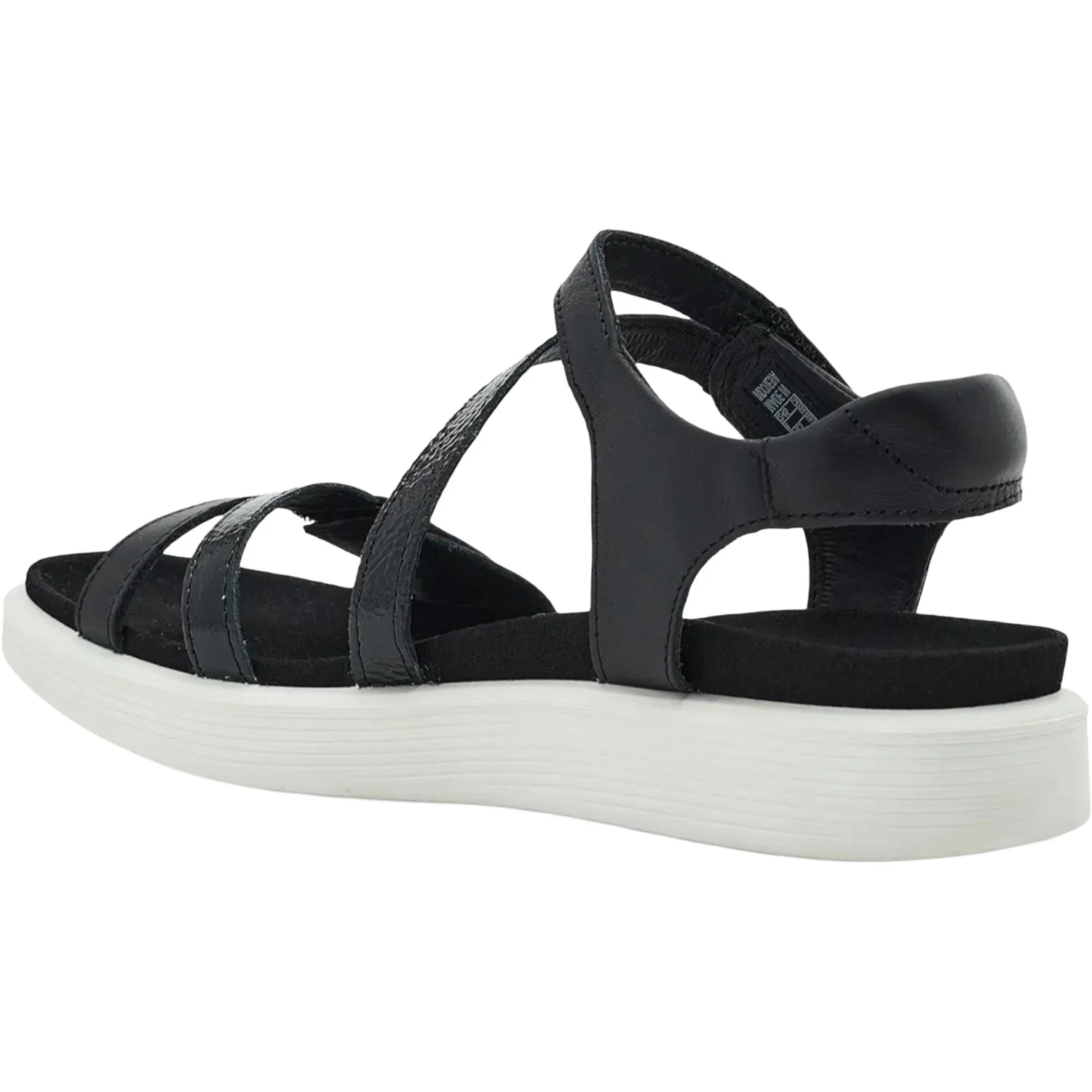 ECCO Soft Sandal 3 Strap Women's Sandal Black/Black - Image 3