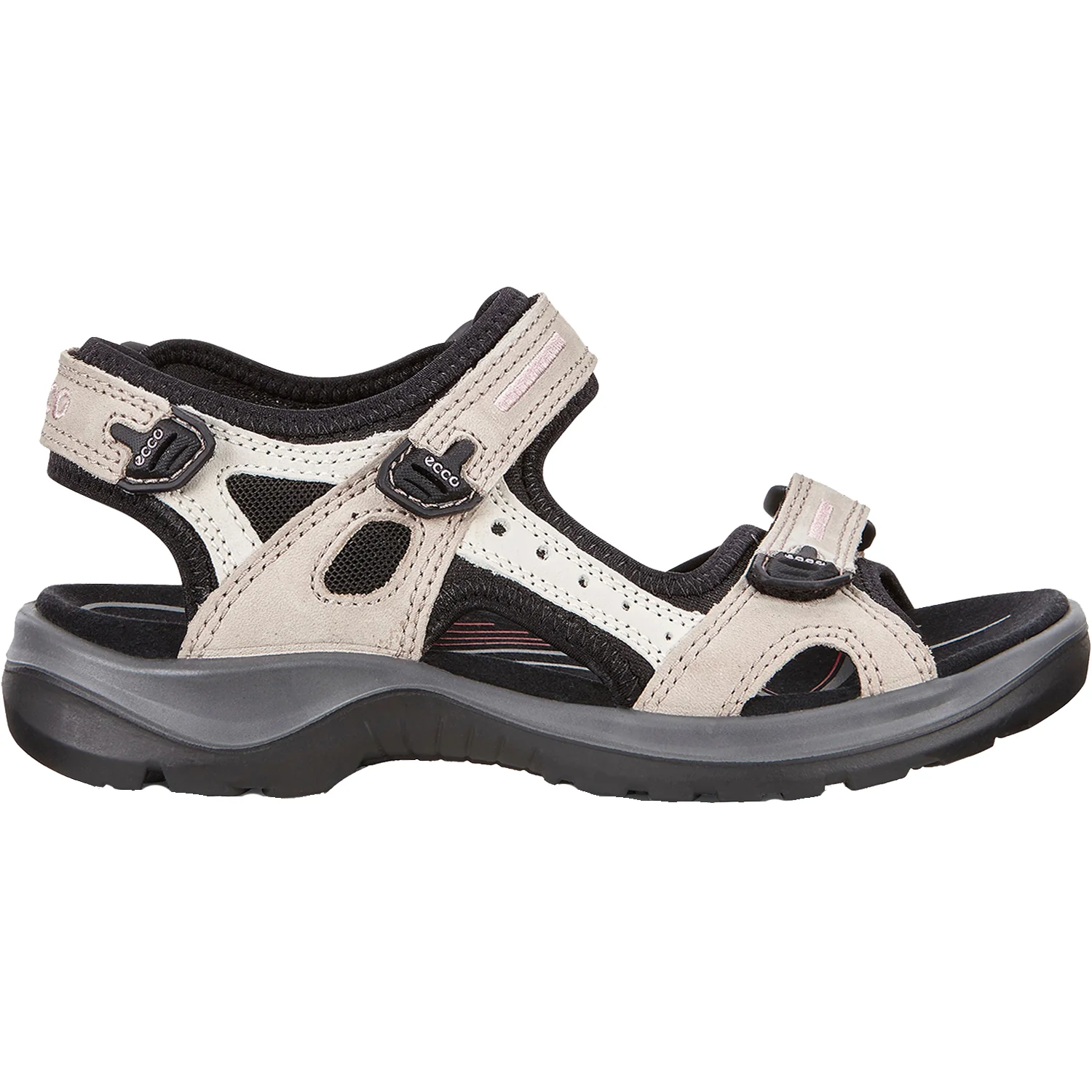 Ecco Offroad Yucatan Women's Outdoor Sandals  Atmosphere/Ice/White/Black Nubuck