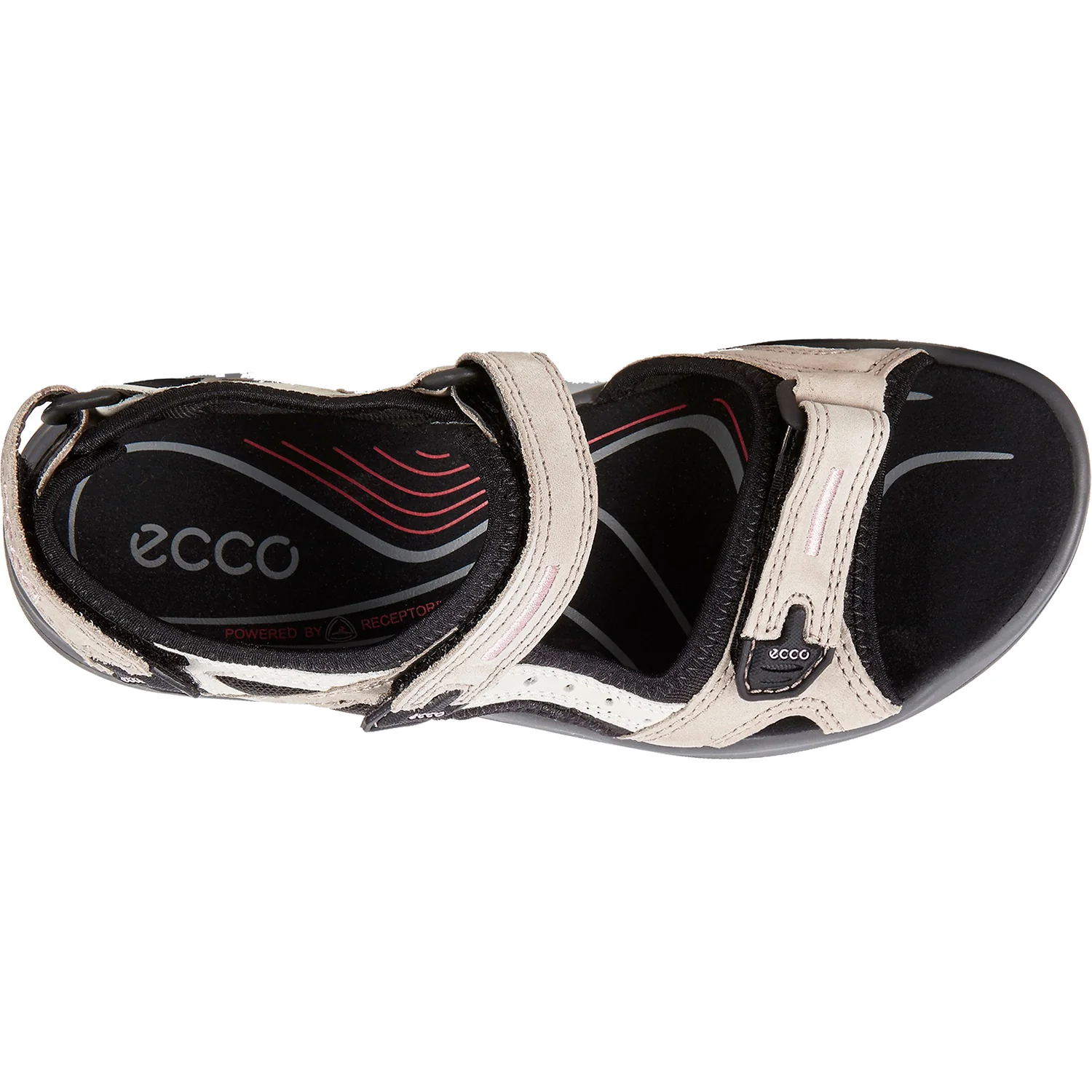 Ecco Offroad Yucatan Women's Outdoor Sandals  Atmosphere/Ice/White/Black Nubuck - Image 2