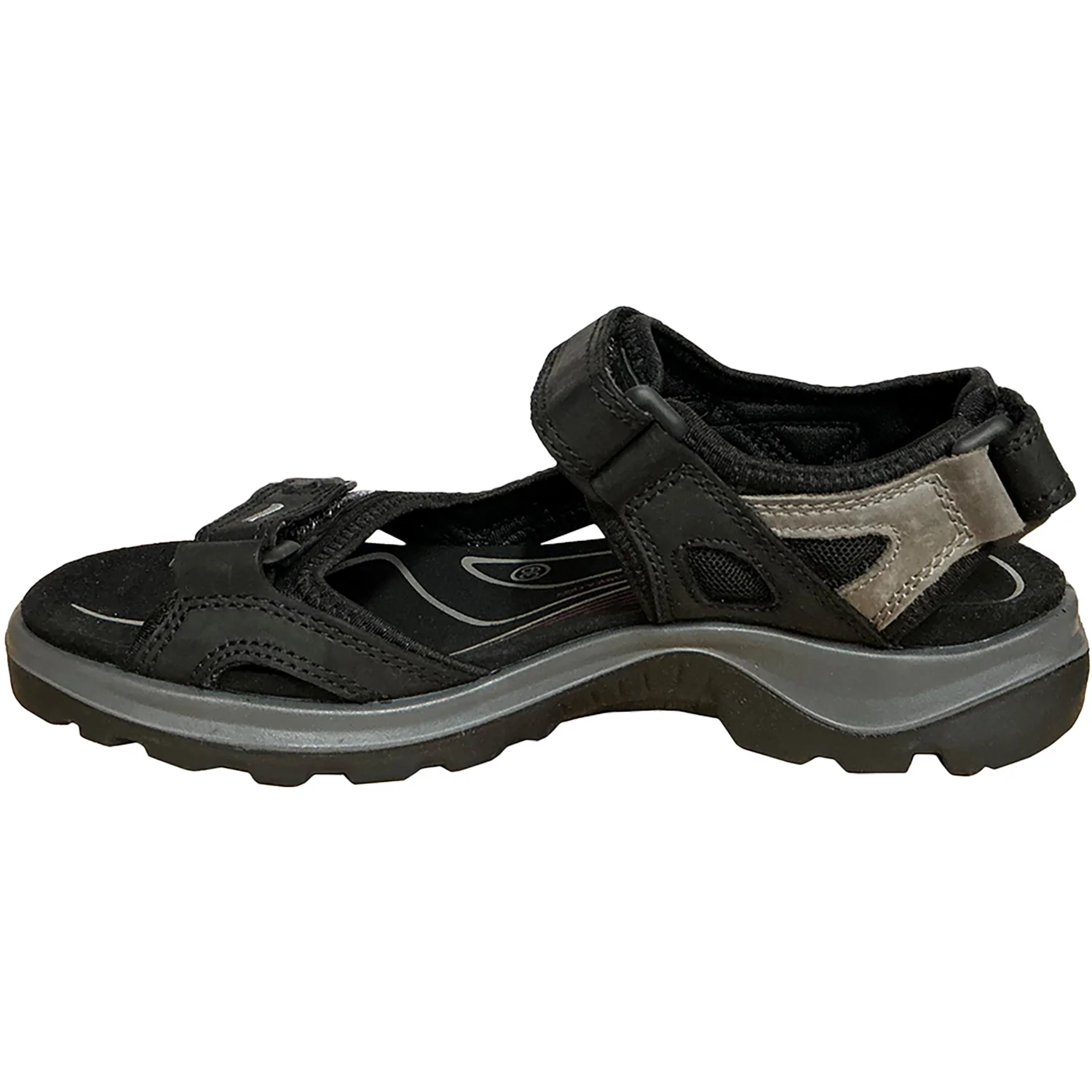 Ecco Offroad Yucatan Women's Sandals Black/Mole Nubuck - Image 3