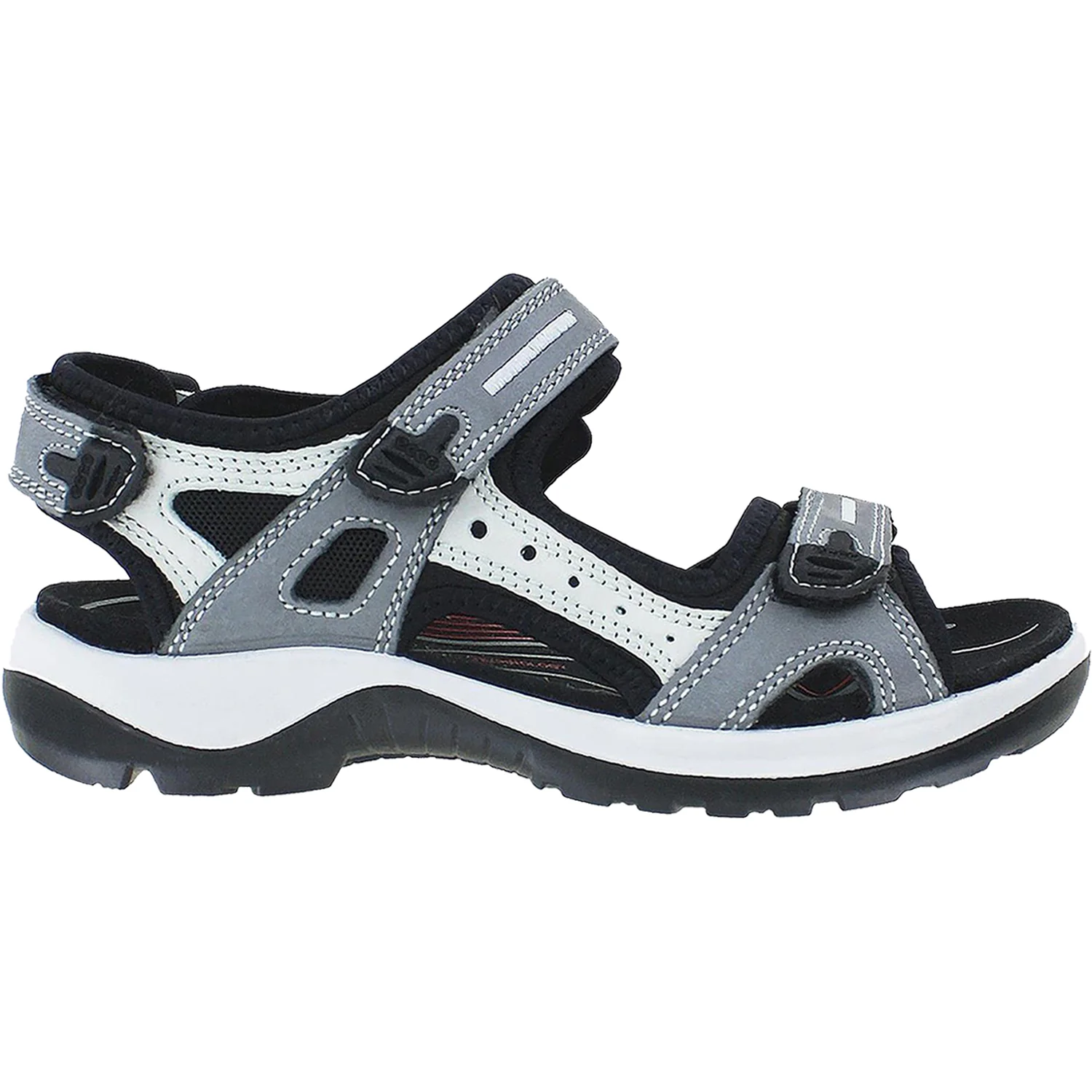 Ecco Offroad Yucatan Women's Strappy Hiking Sandals Titanium Leather