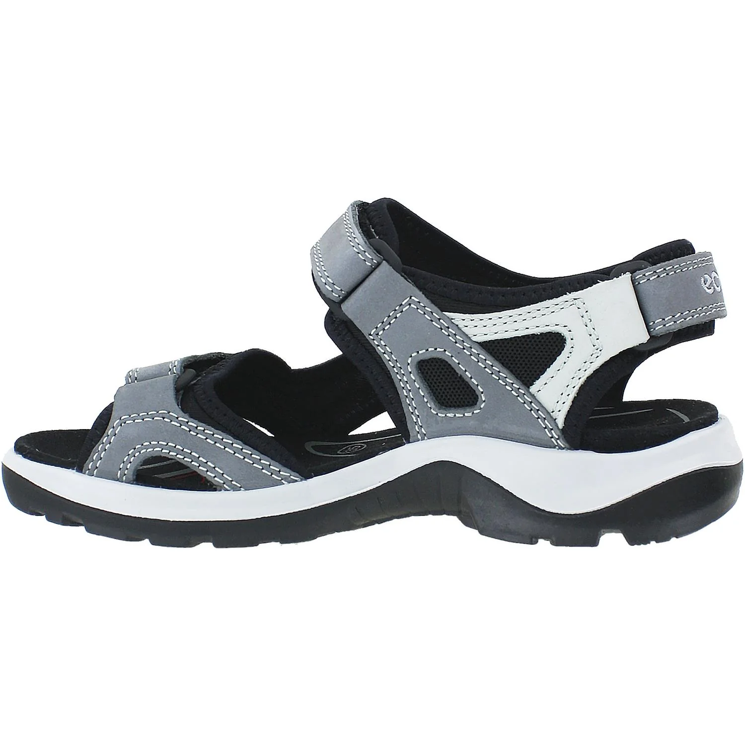 Ecco Offroad Yucatan Women's Strappy Hiking Sandals Titanium Leather - Image 3