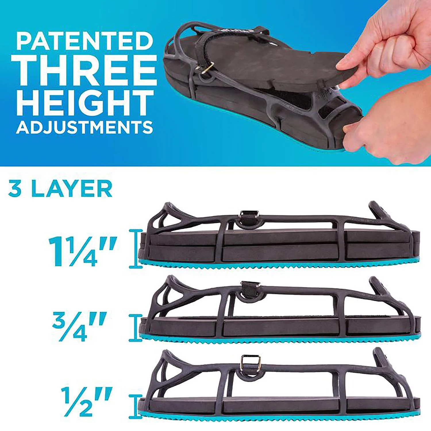 EvenUp Foot Leveler - New Improved Version Unisex Shoes Balancer Black - Image 2