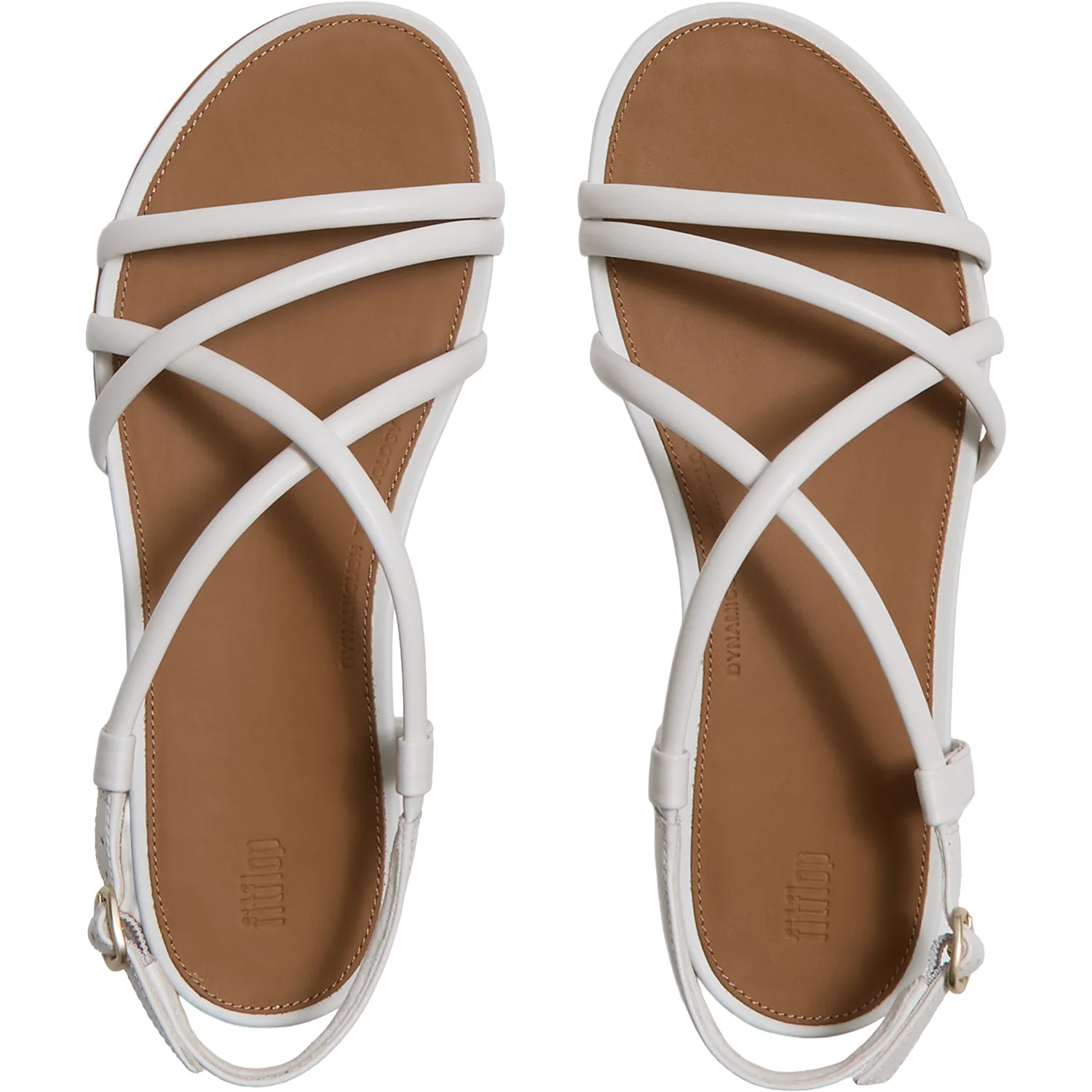 Fit Flop Gracie Women's Sandals White Leather - Image 2