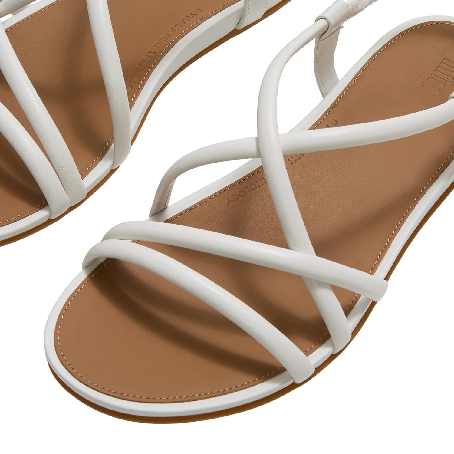 Fit Flop Gracie Women's Sandals White Leather - Image 5