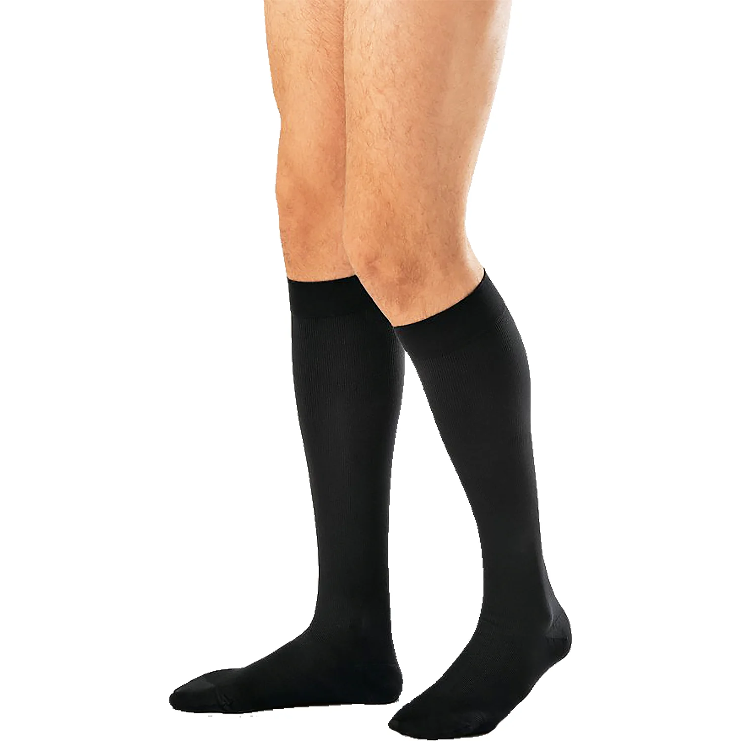 Jobst Knee High Socks 15-20 mmHg Men's Black Large - Image 2