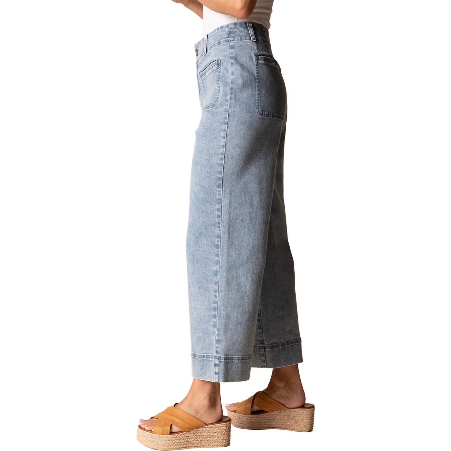 Habitat Stretch Denim Refreshed Crop Jean Women's Jeans Light Denim - Image 2