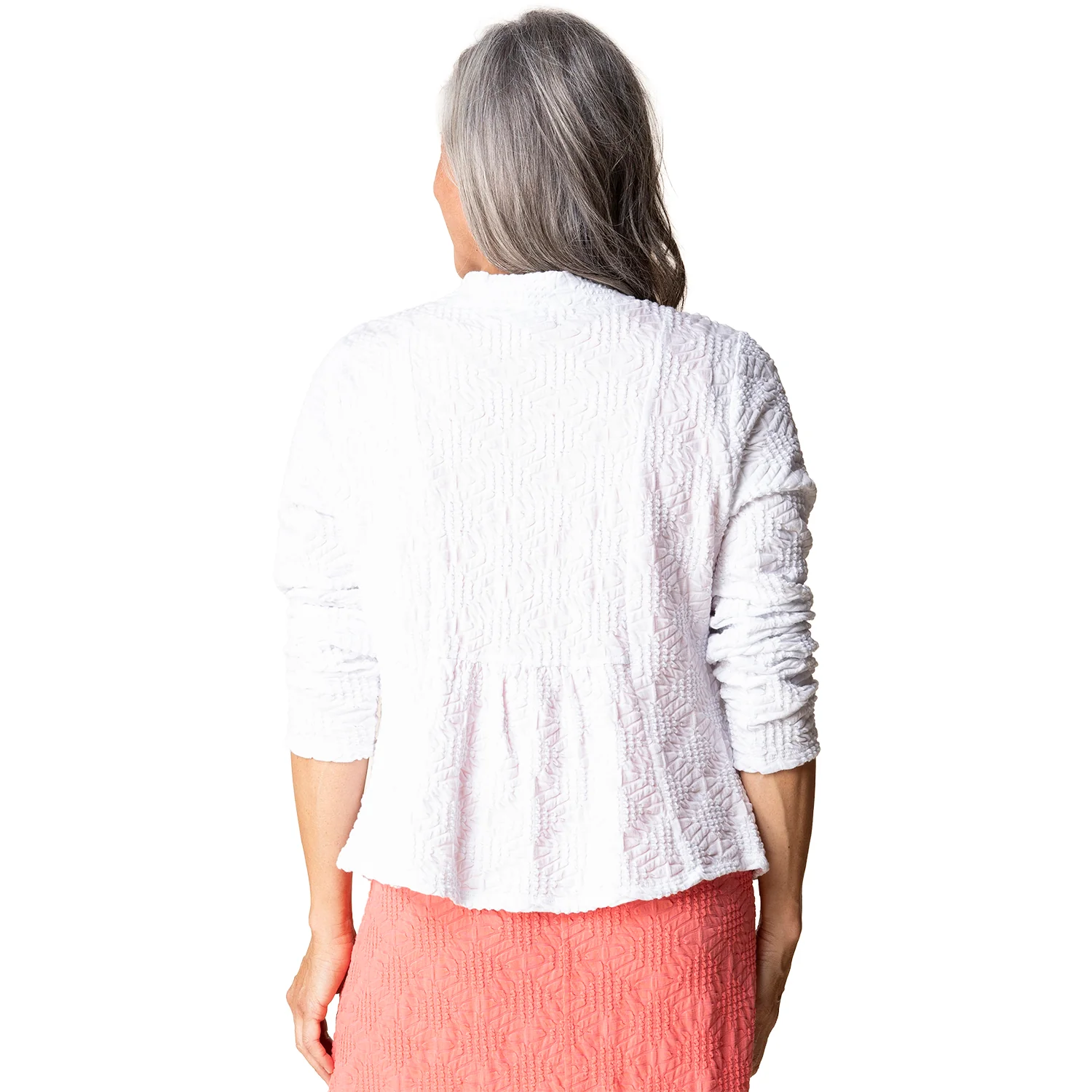 Habitat Sunburst Knit Sunrise Cardi Women's Cardigan White - Image 3