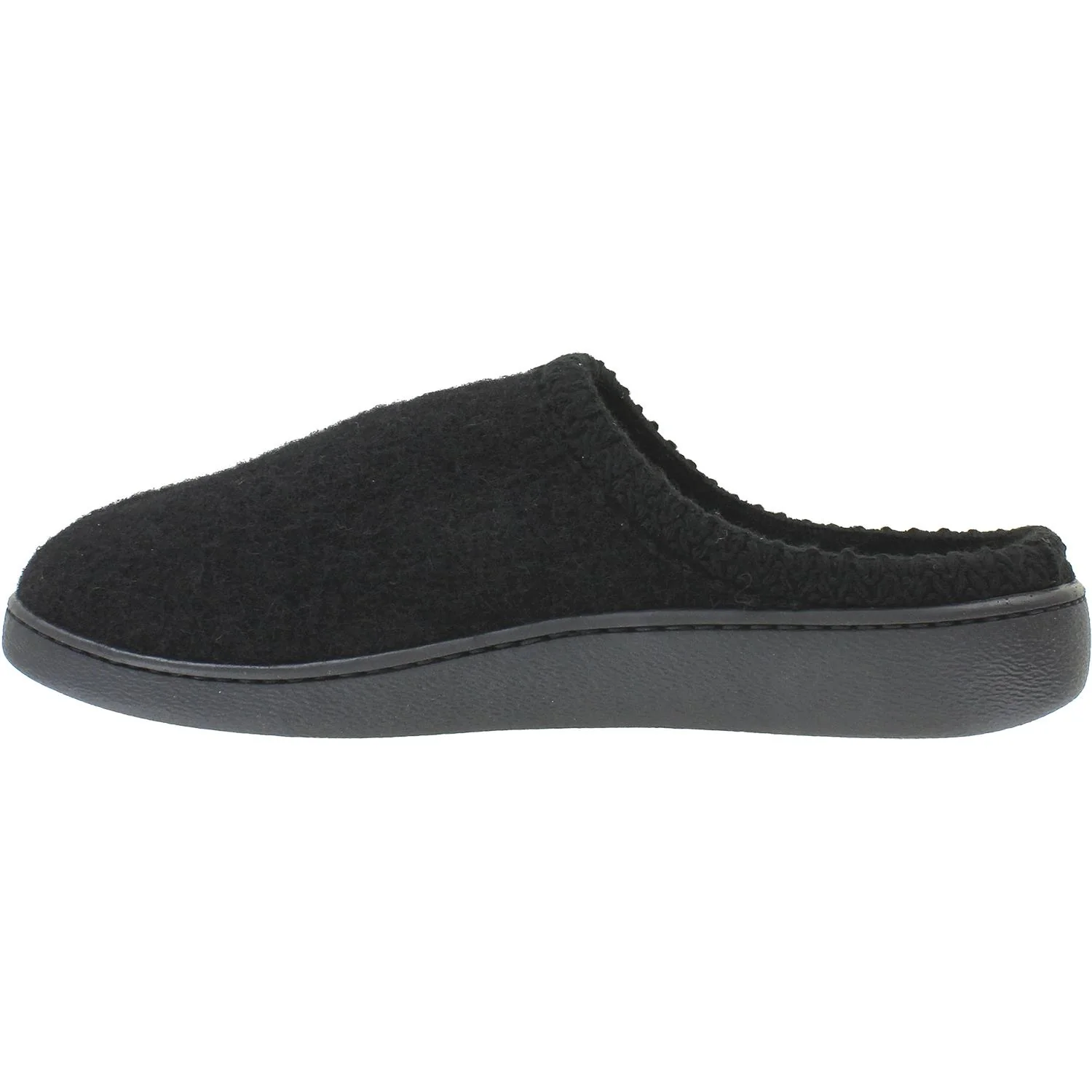 Haflinger AT Unisex Wool Slippers Black Wool - Image 3