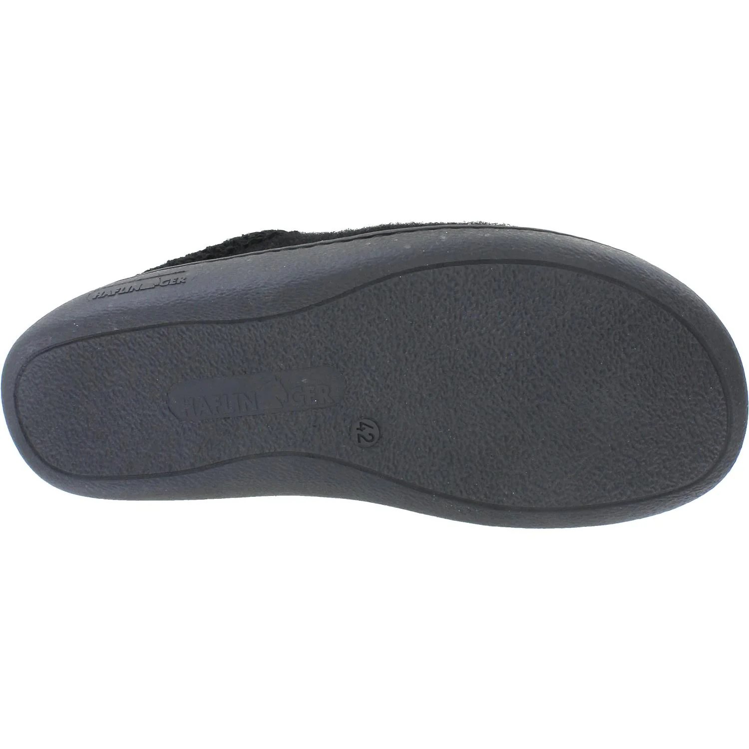 Haflinger AT Unisex Wool Slippers Black Wool - Image 4