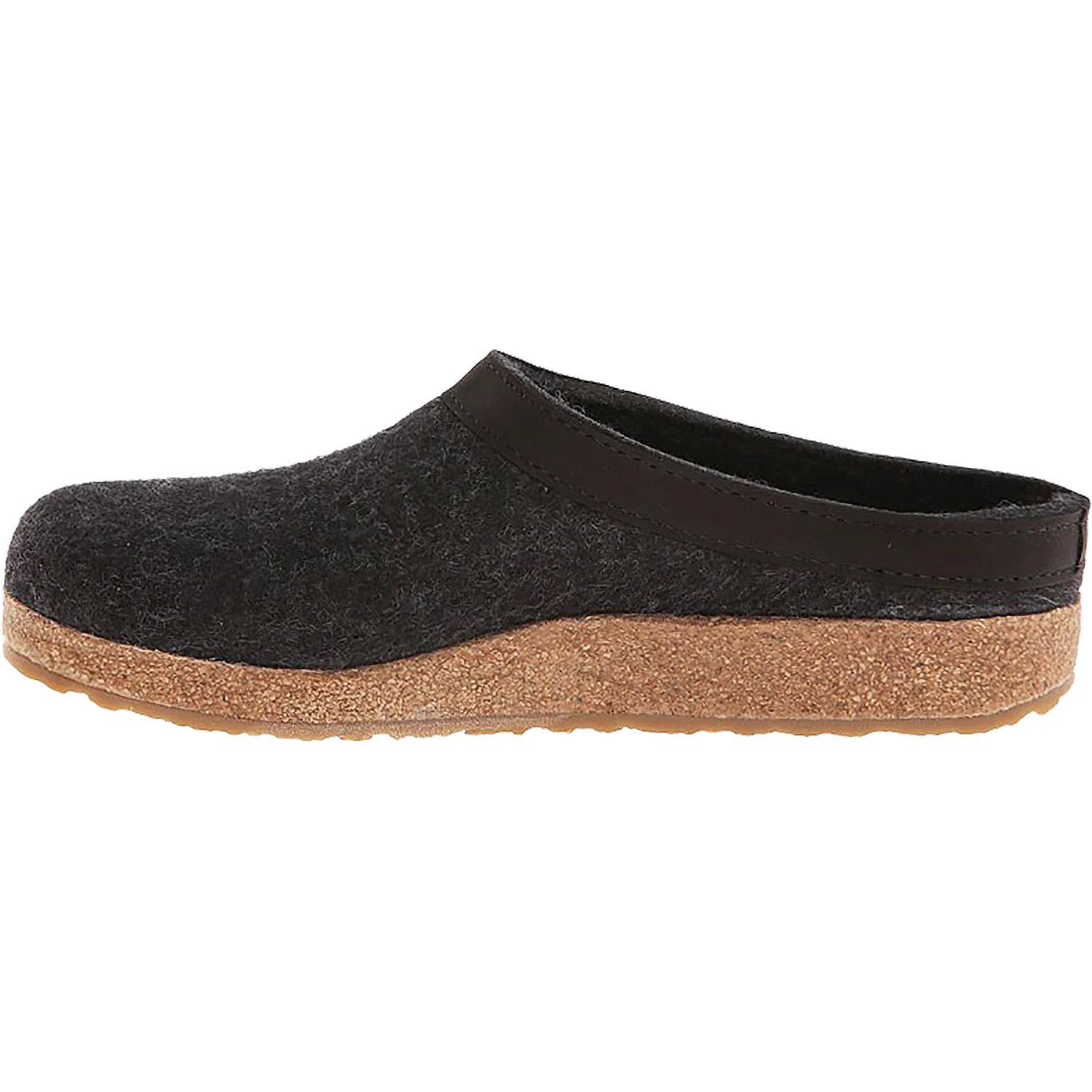 Haflinger GZL Unisex Clogs Charcoal Wool Felt - Image 3
