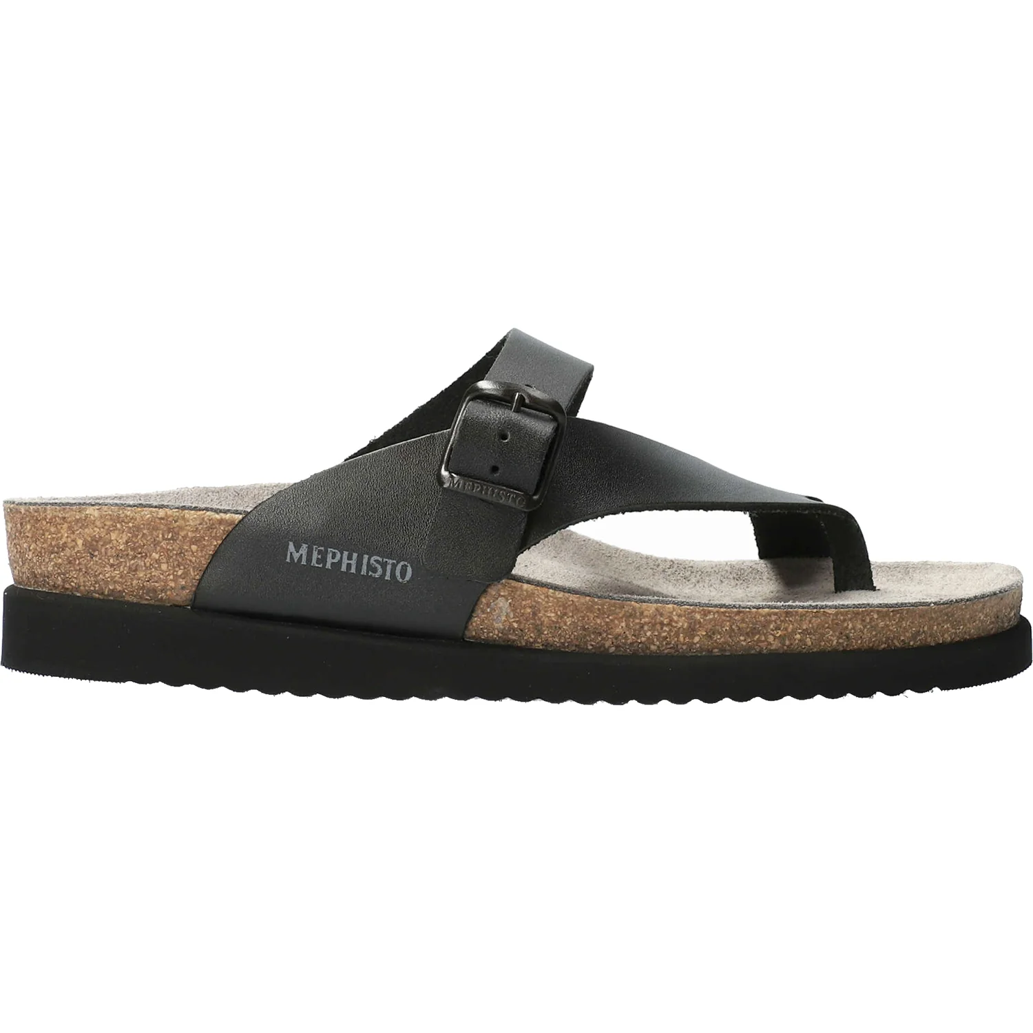 Mephisto Helen Women's Flip Flopss Sandals Black Waxy Leather