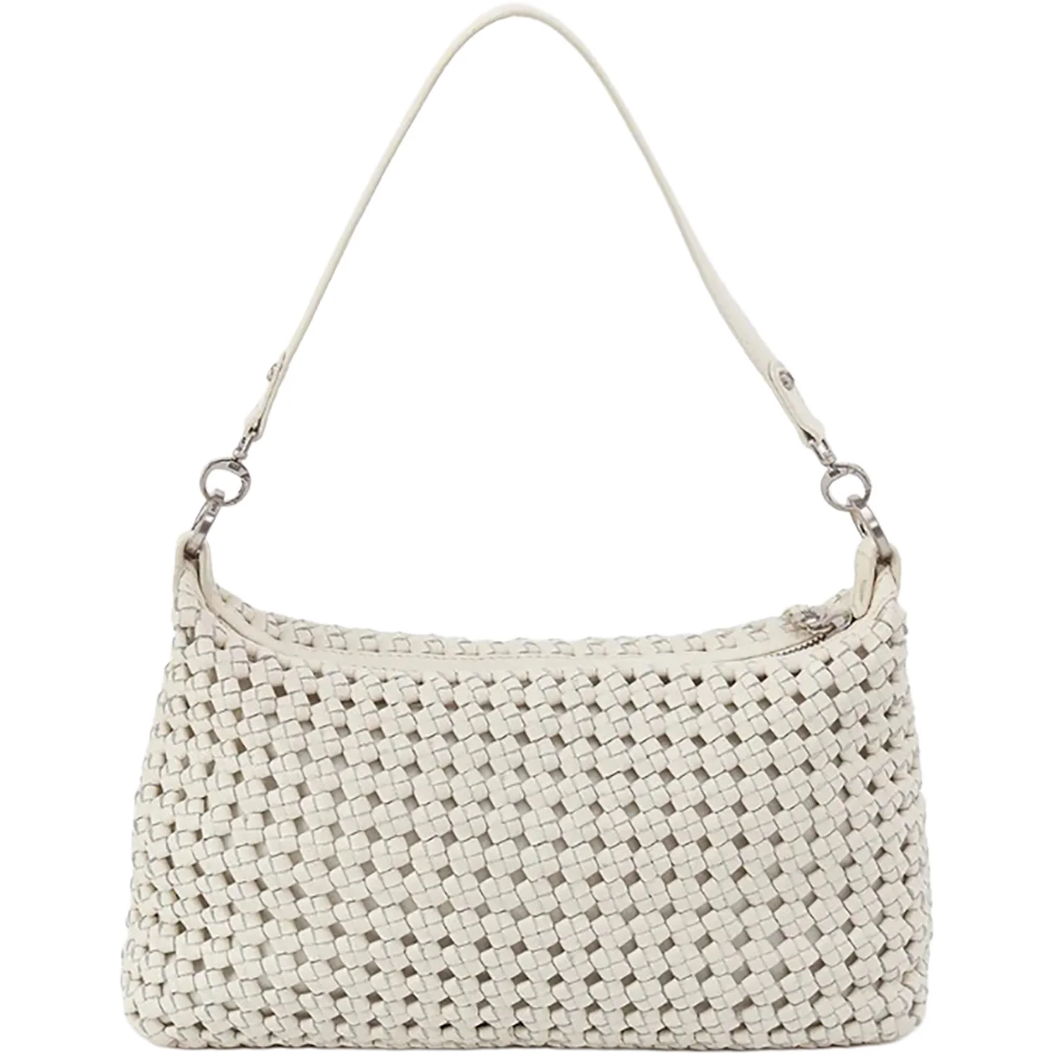 Hobo Avon Shoulder Bag Handbag Whitecap Woven Leather - Image 3