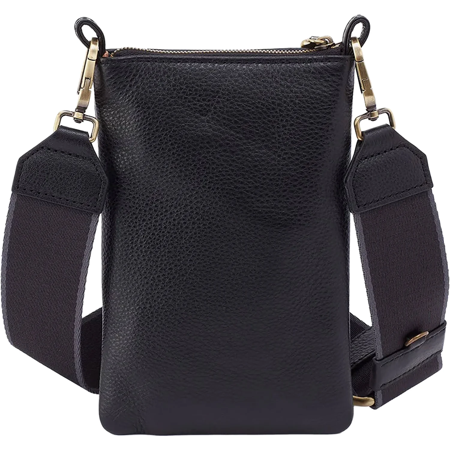 Hobo International Cass Phone Crossbody Handbag Black Pebbled Leather - Image 3