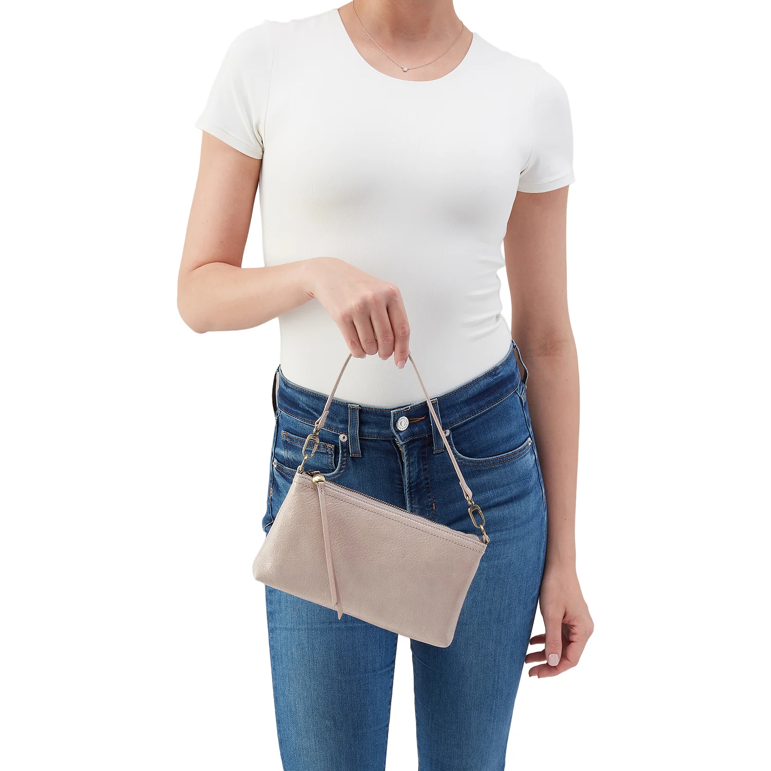 Hobo Darcy Crossbody Handbag Stone Gloss - Image 6