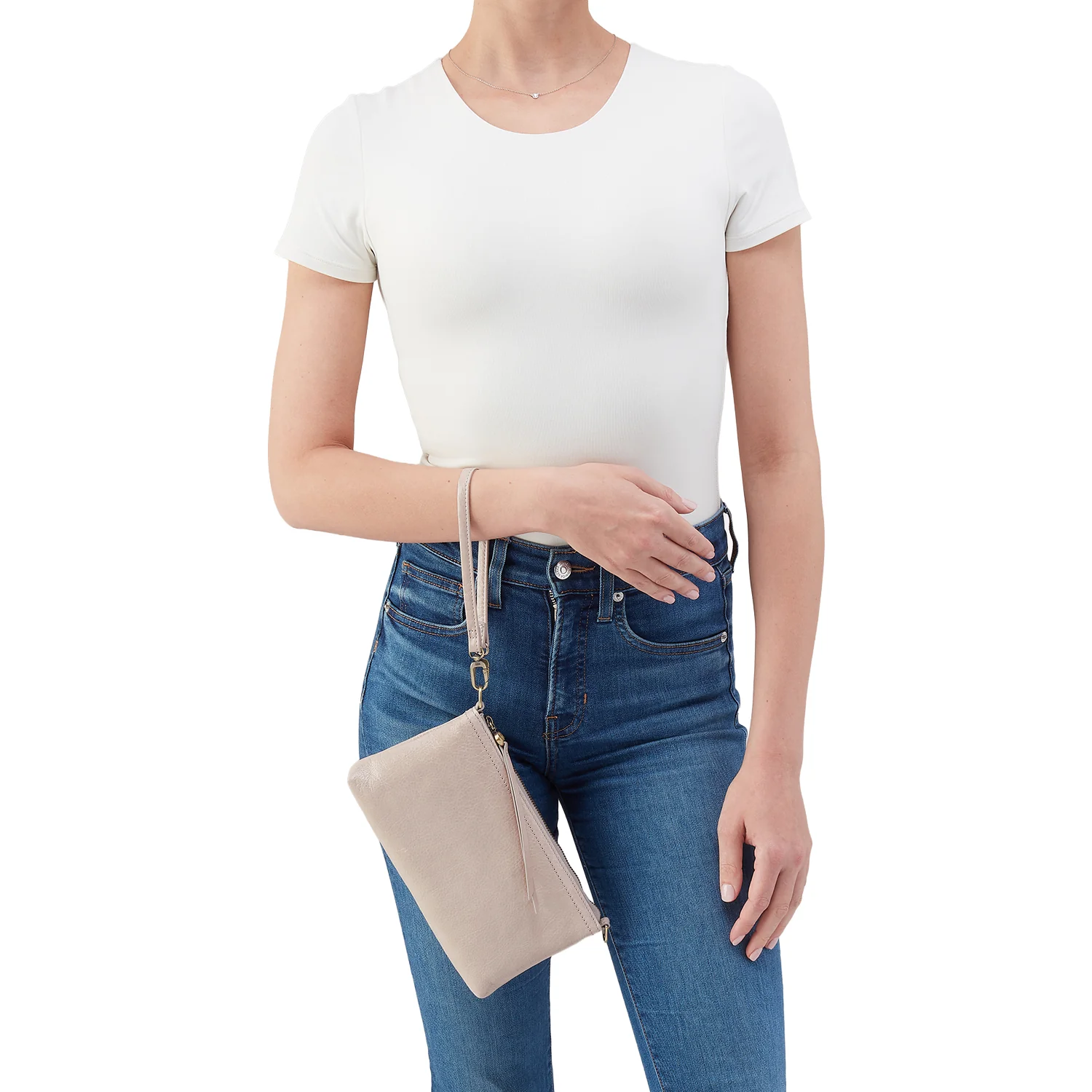 Hobo Darcy Crossbody Handbag Stone Gloss - Image 7