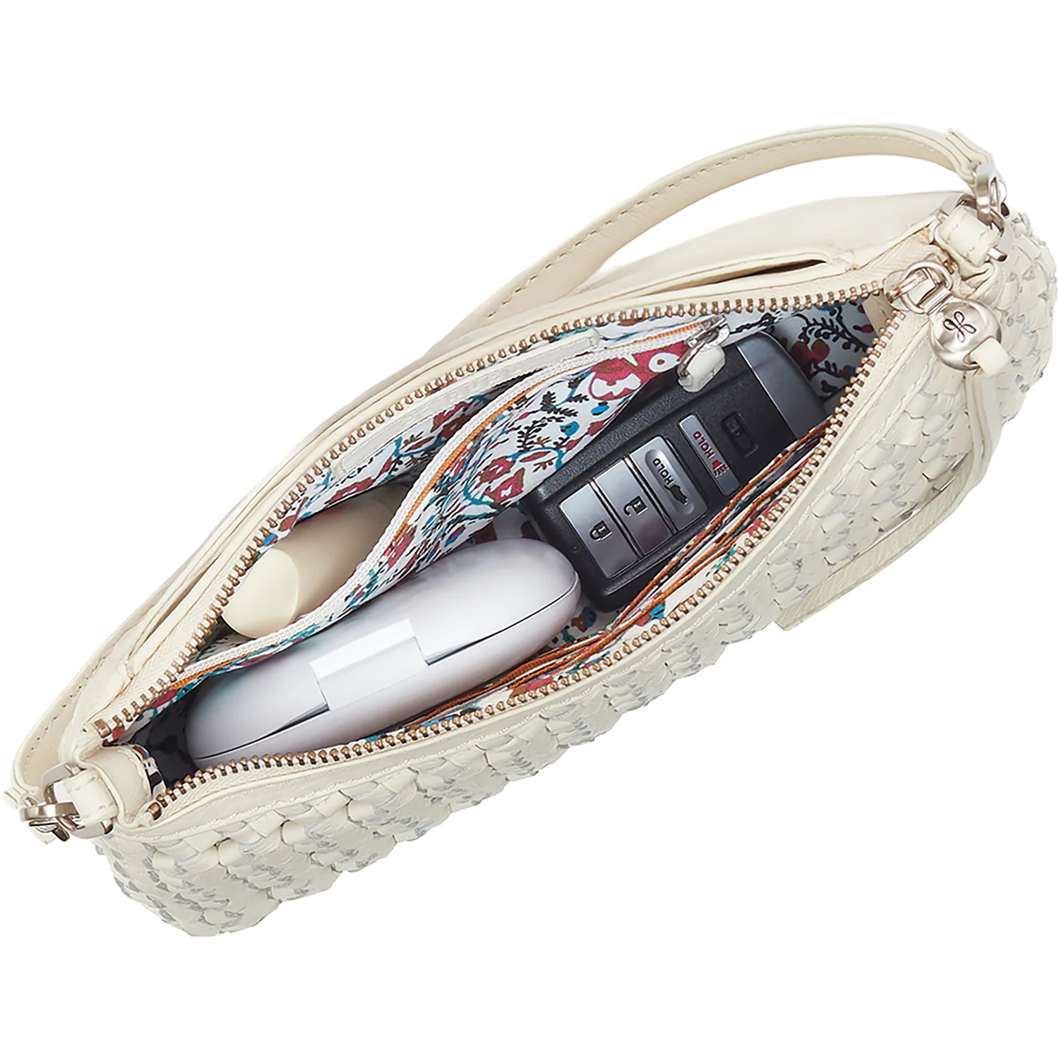 Hobo Darcy Crossbody Handbag Whitecap Woven Leather - Image 2