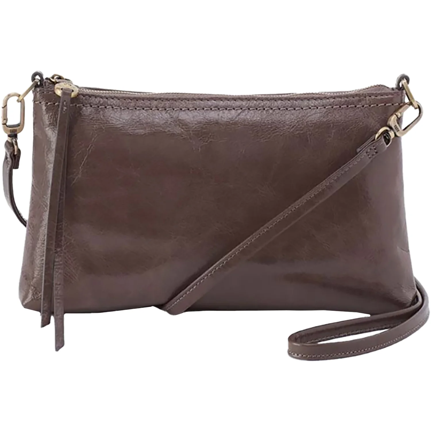 Hobo Darcy Crossbody Handbag Hearthstone Polished Leather