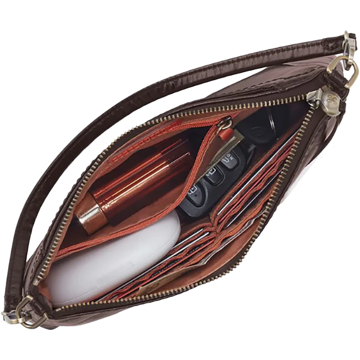 Hobo Darcy Crossbody Handbag Hearthstone Polished Leather - Image 2