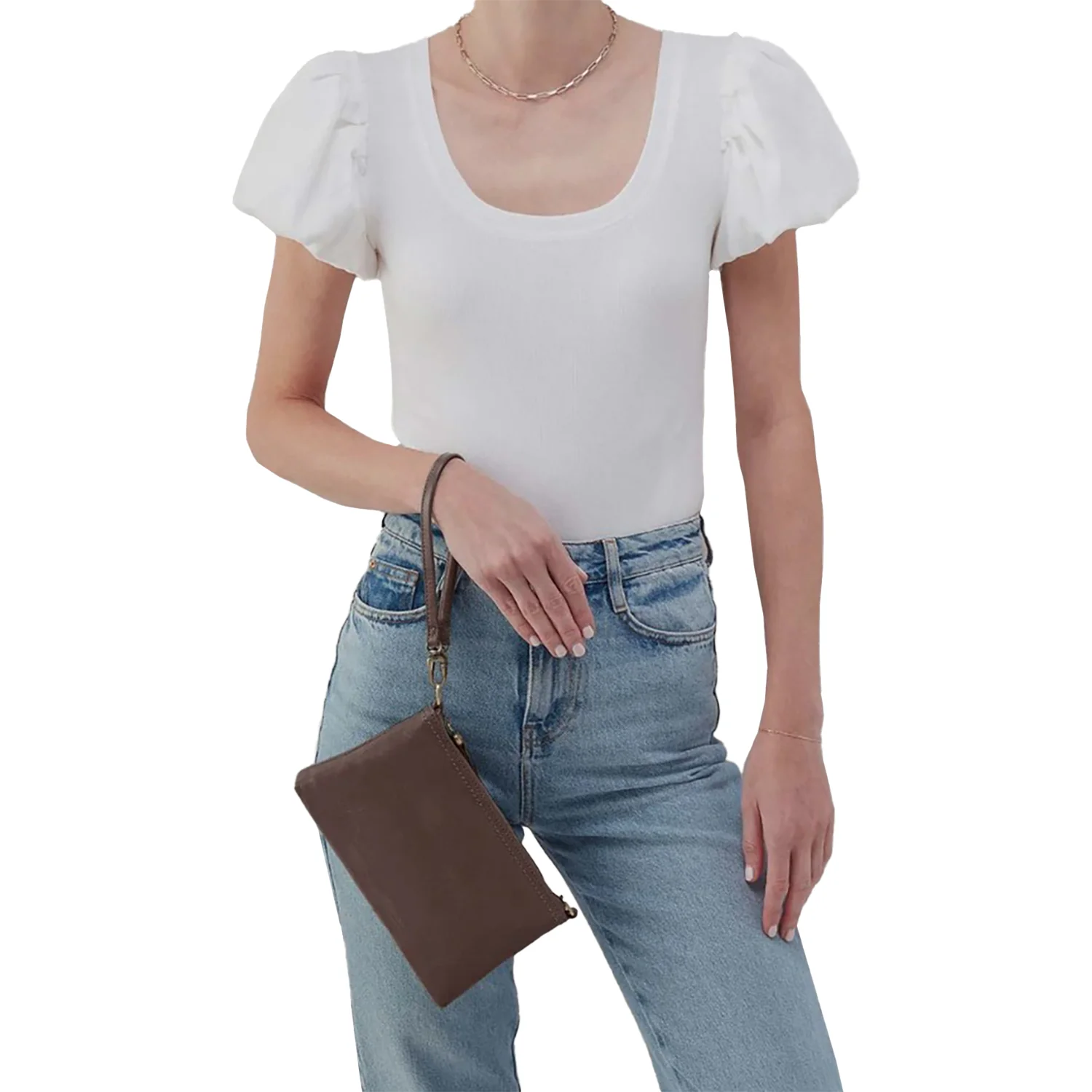Hobo Darcy Crossbody Handbag Hearthstone Polished Leather - Image 7