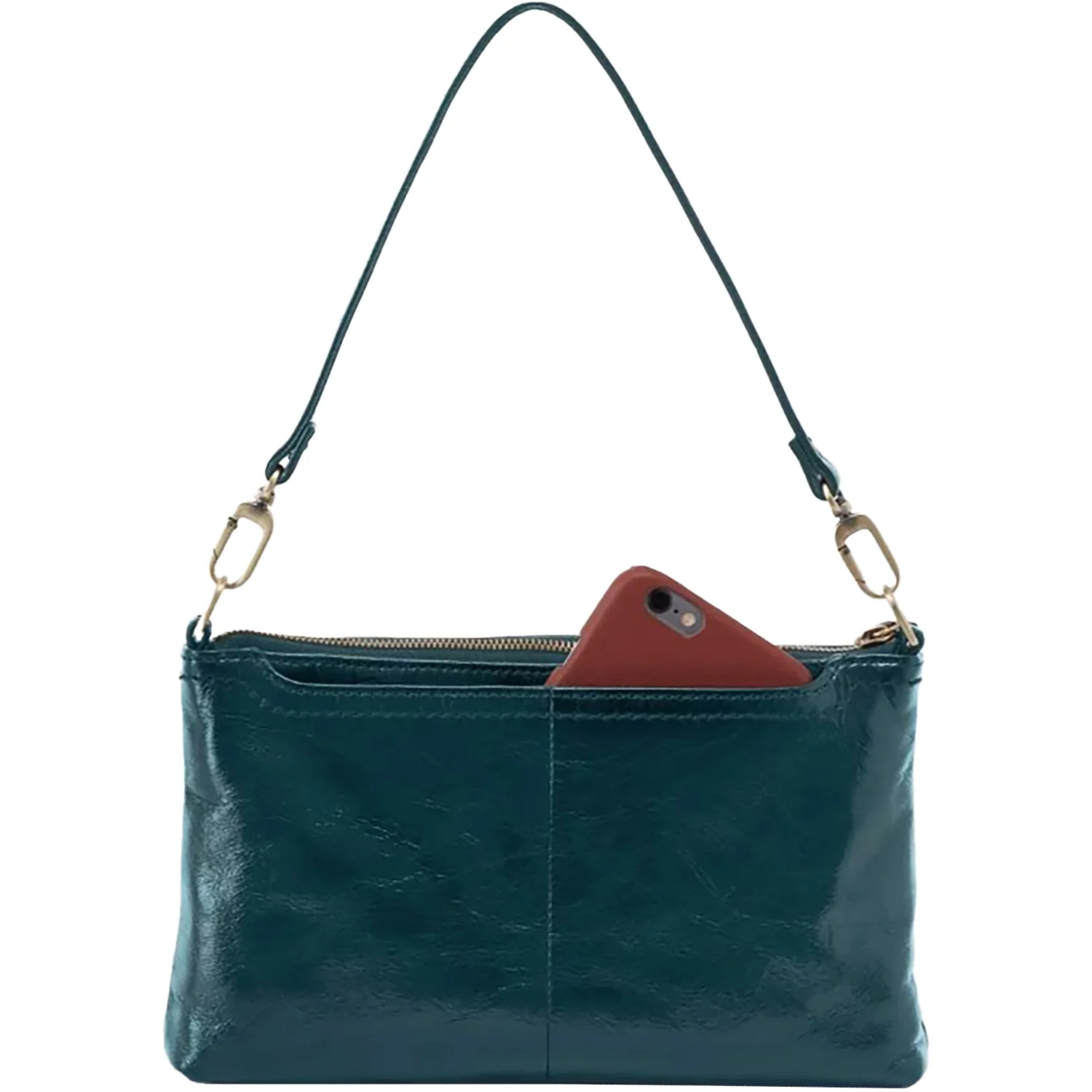 Hobo Darcy Crossbody Handbags & Purses Wild Bluegrass Polished Leather - Image 4