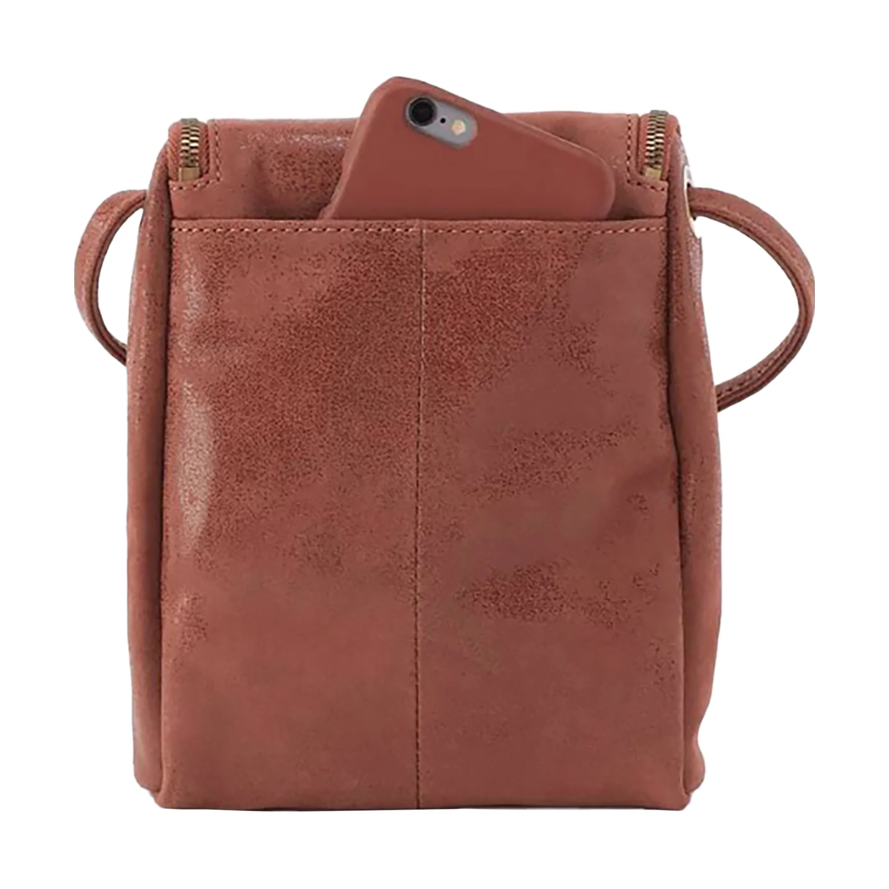 Hobo Fern Crossbody Handbag Buffed Burnished Saddle - Image 3