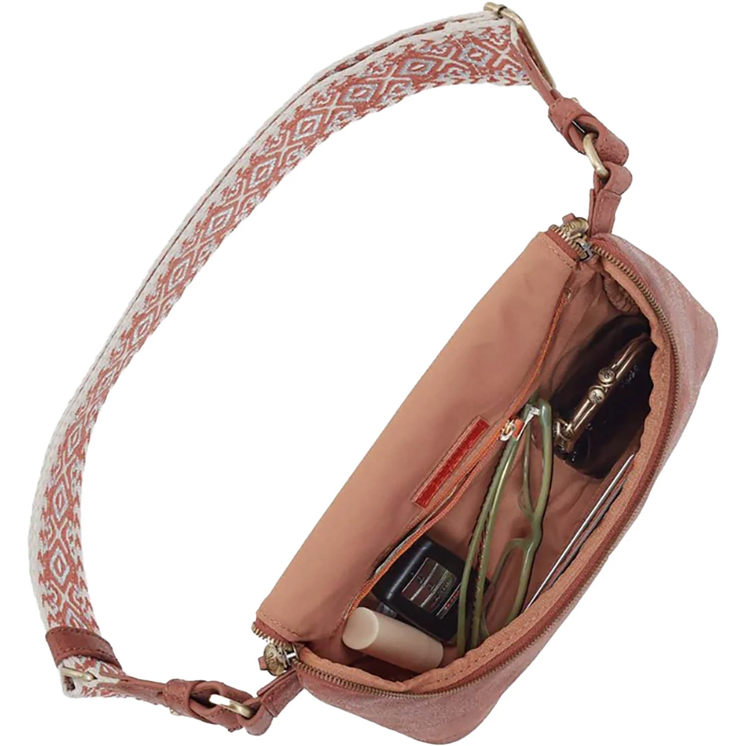 Hobo Fern Large Belt Bag Handbag Buffed Burnished Saddle - Image 2