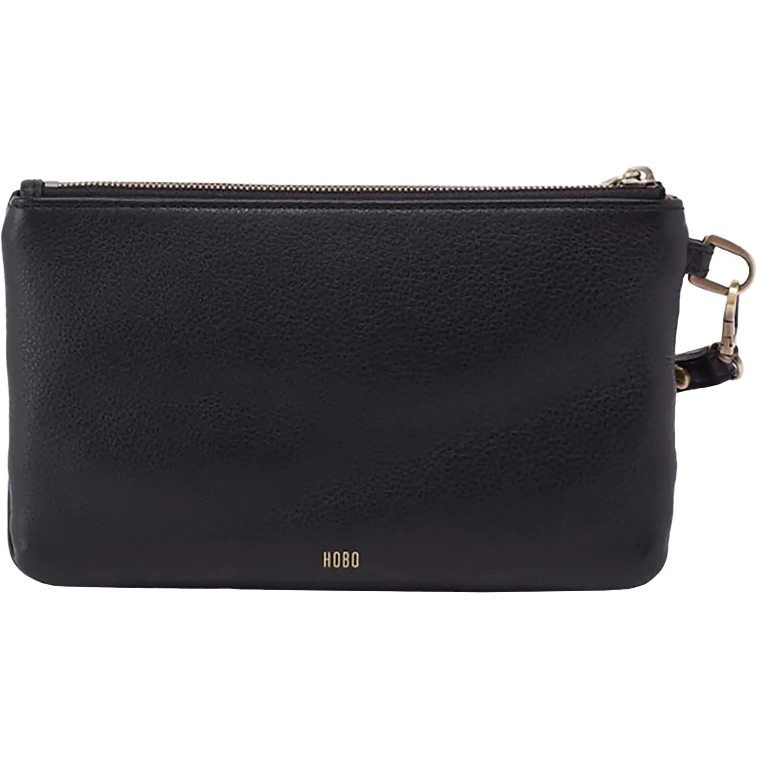 Hobo Goldie Wristlet Handbag Black Pebbled Leather - Image 3