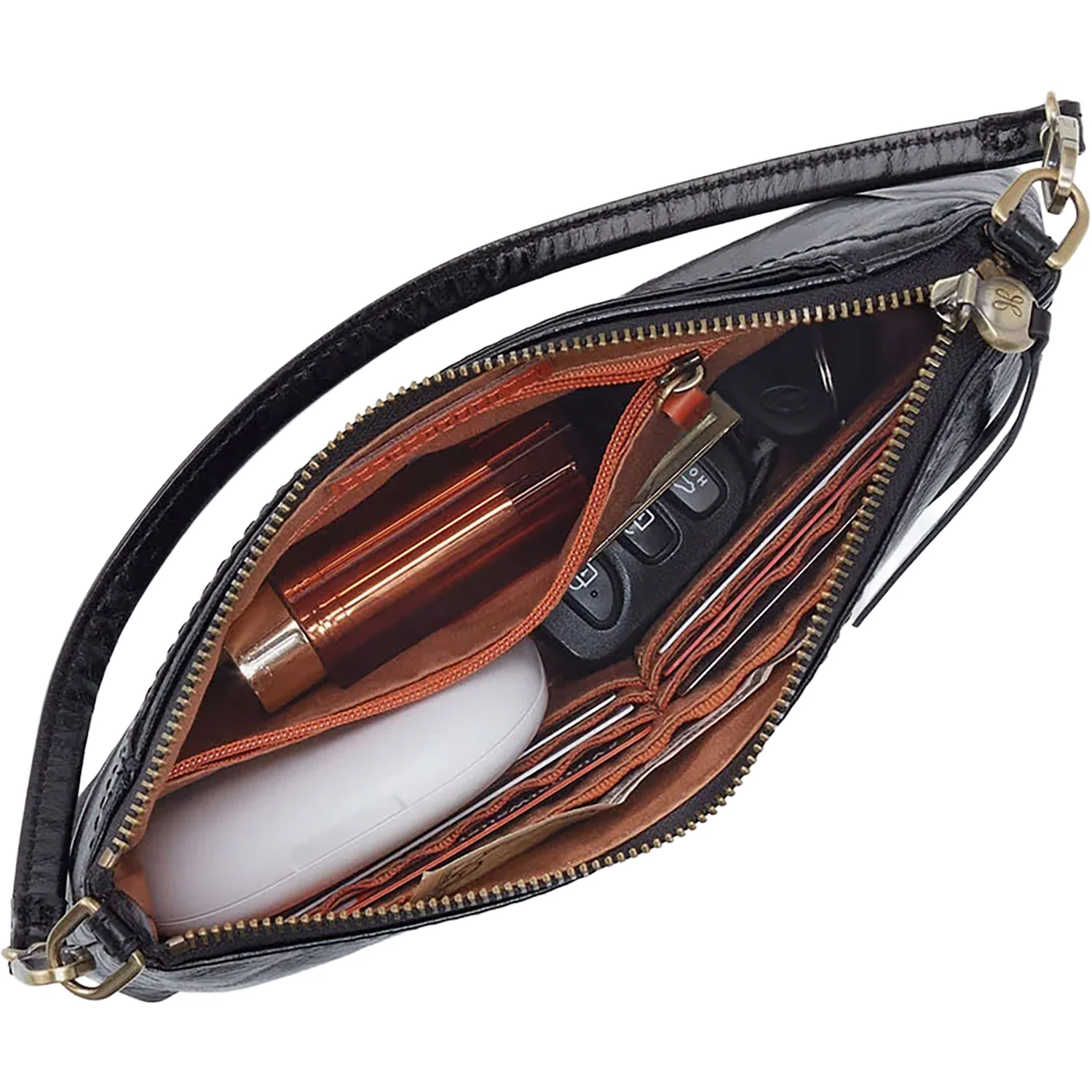 Hobo International Darcy Crossbody Smooth Handbag Luggage - Image 2