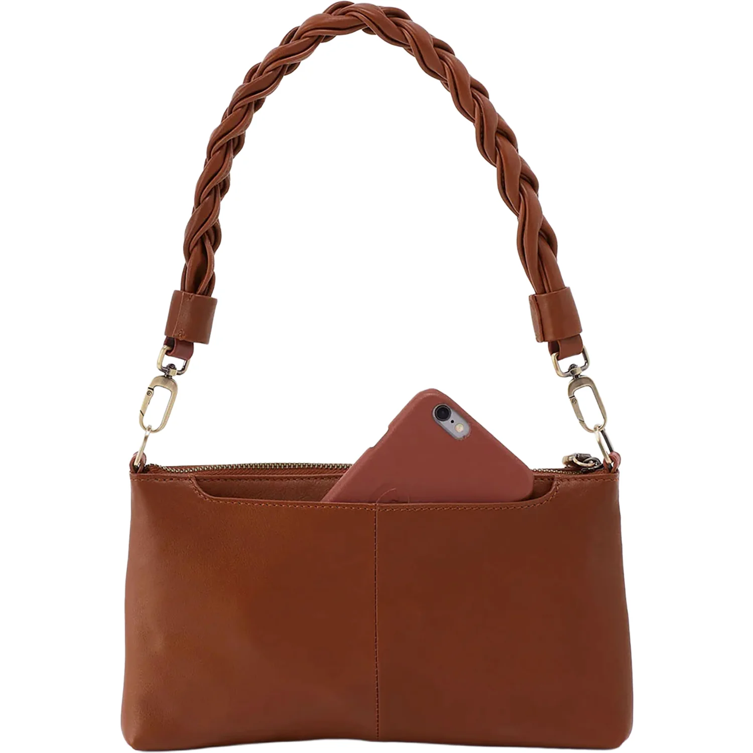 Hobo International Darcy Crossbody Smooth Handbag Luggage - Image 4