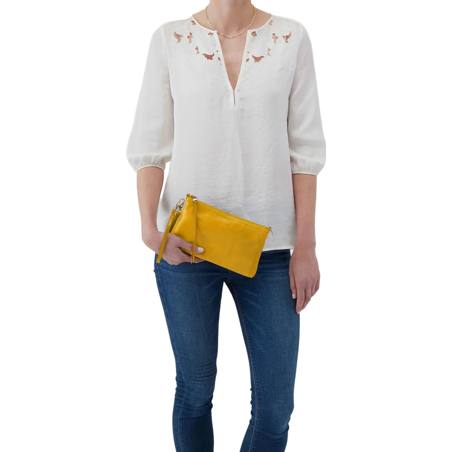 Hobo International Darcy Crossbody Polished Handbag Sun Glow - Image 4