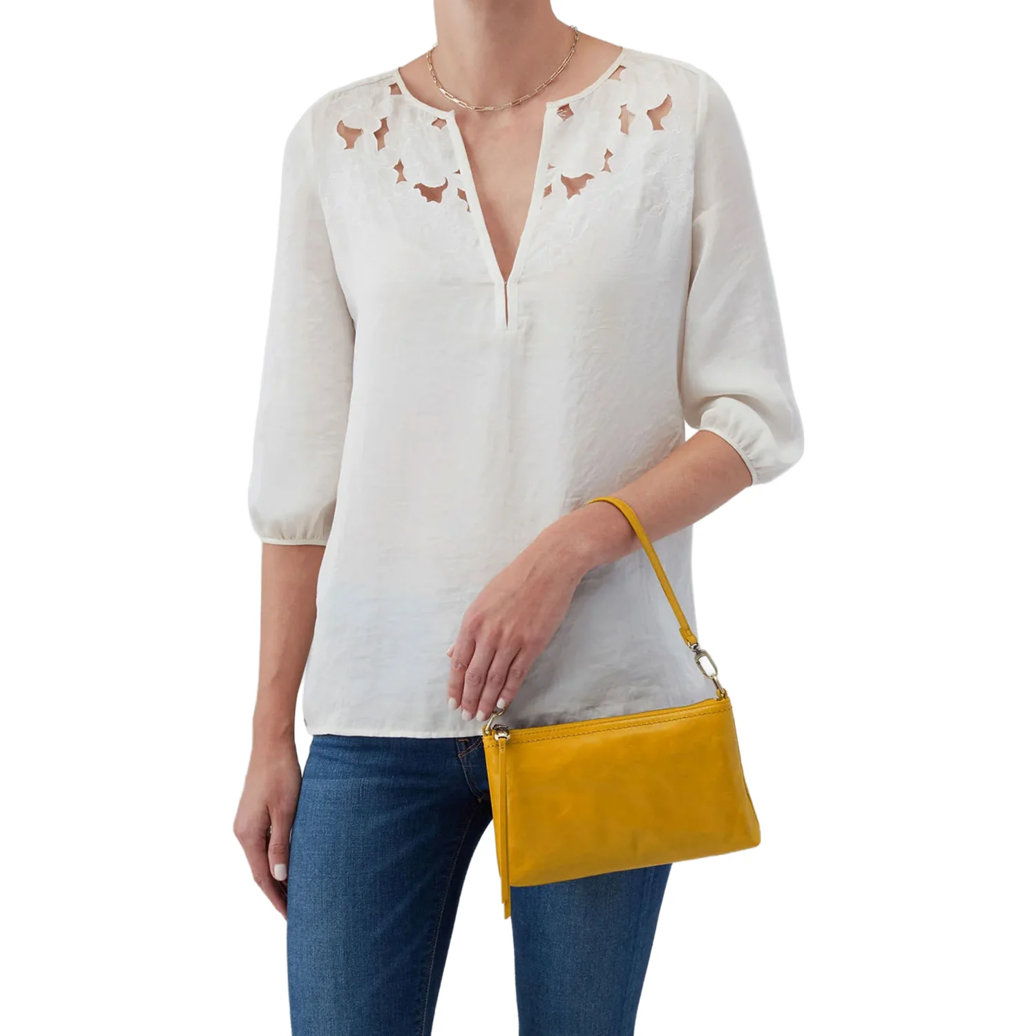 Hobo International Darcy Crossbody Polished Handbag Sun Glow - Image 5