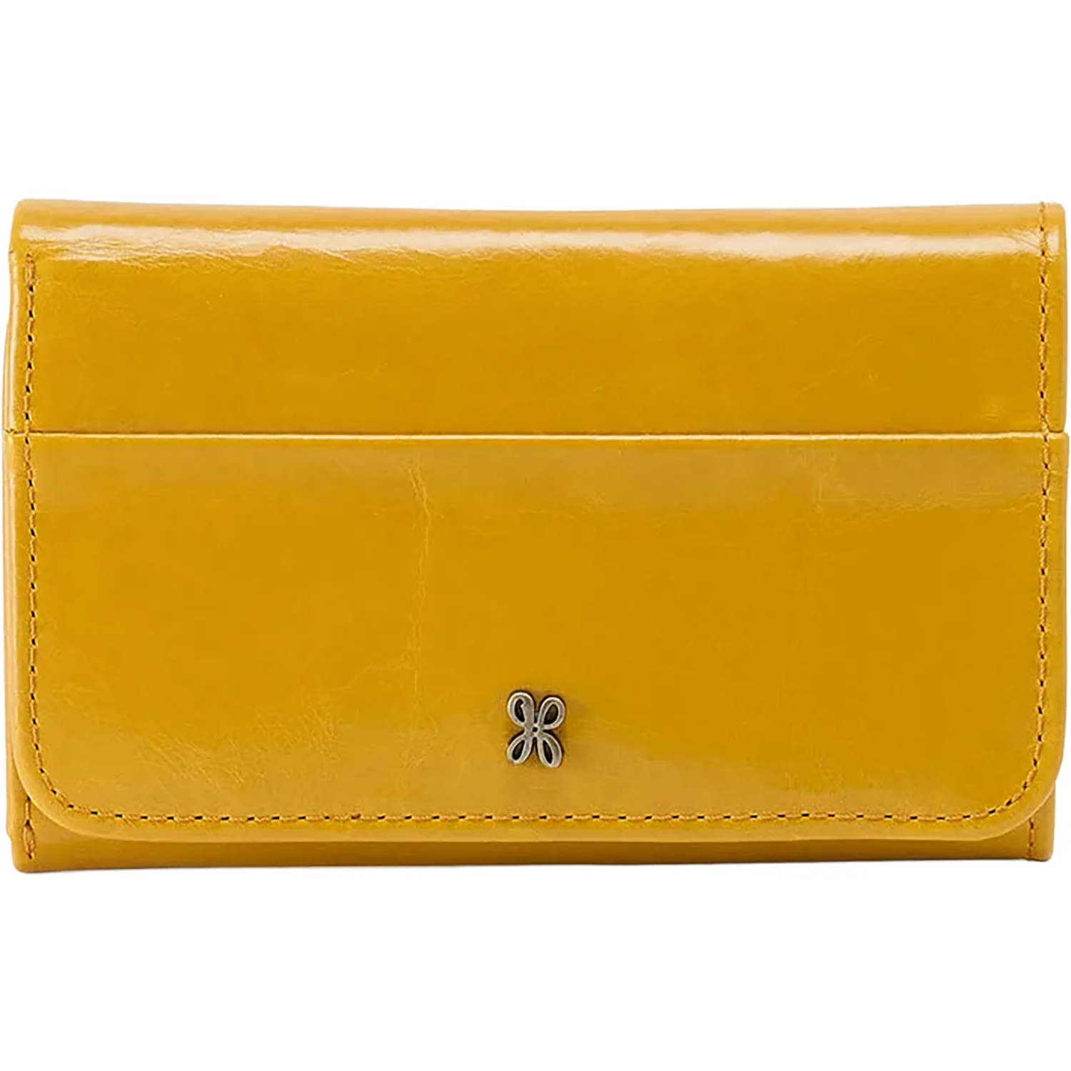 Hobo International Jill Trifold Wallet Polished Handbag Sun Glow