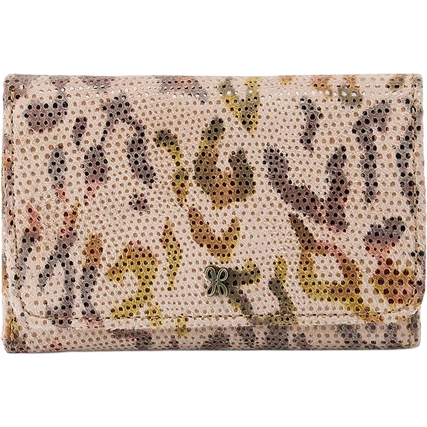 Hobo International Jill Trifold Wallet Handbag Summer Safari