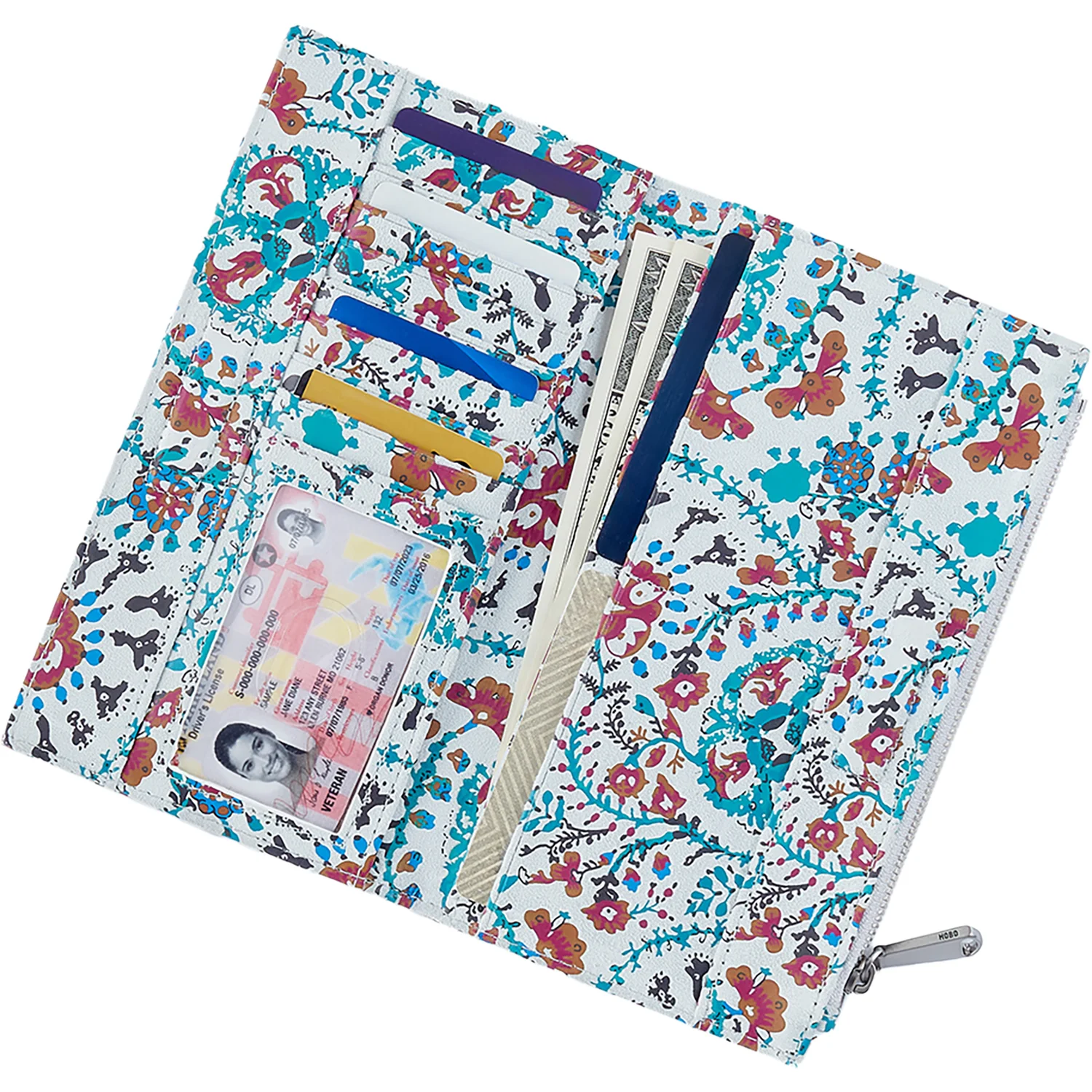 Hobo Jill Trifold Wallet Batik Blooms - Image 2