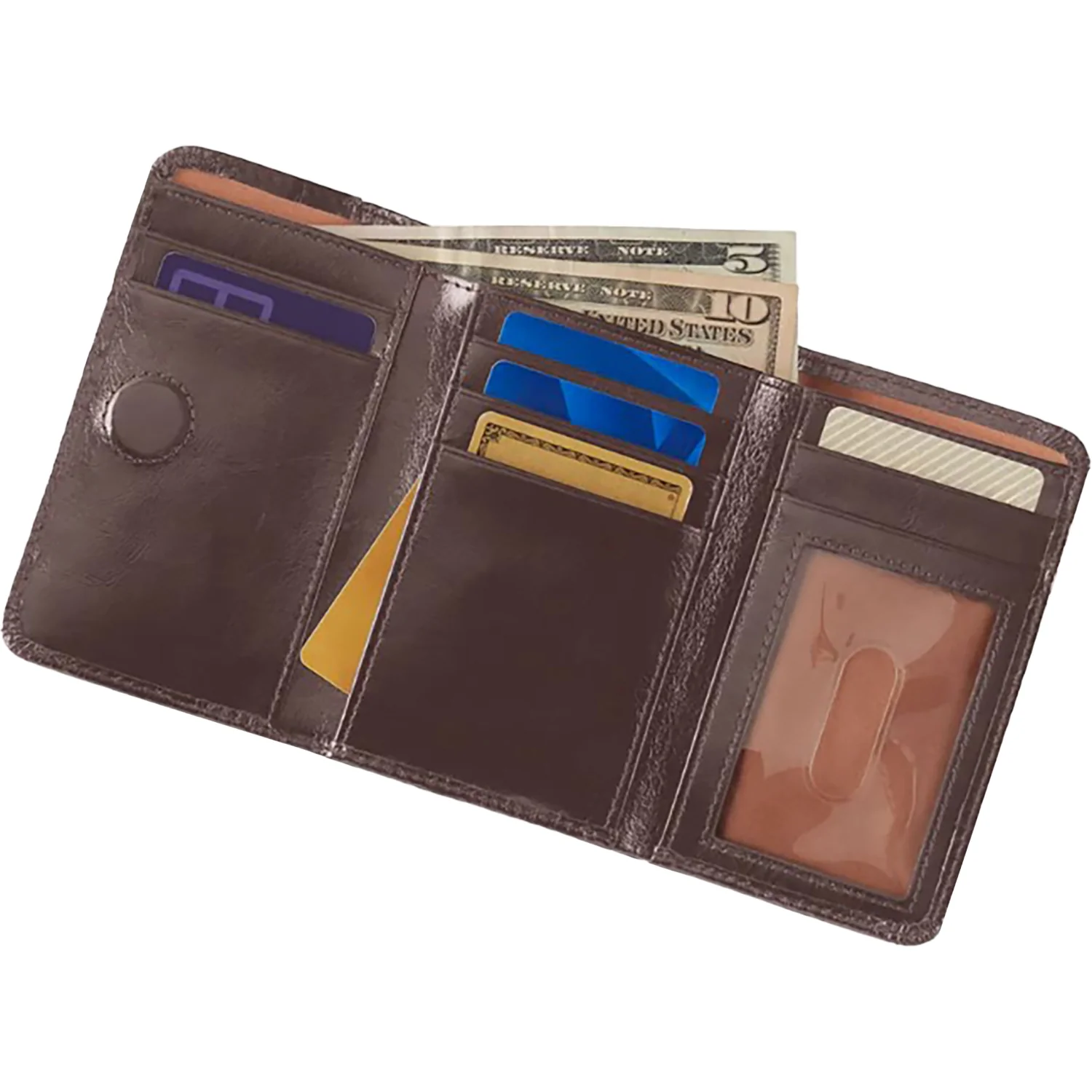Hobo Jill Trifold Wallet Wallet Hearthstone Polished Leather - Image 2