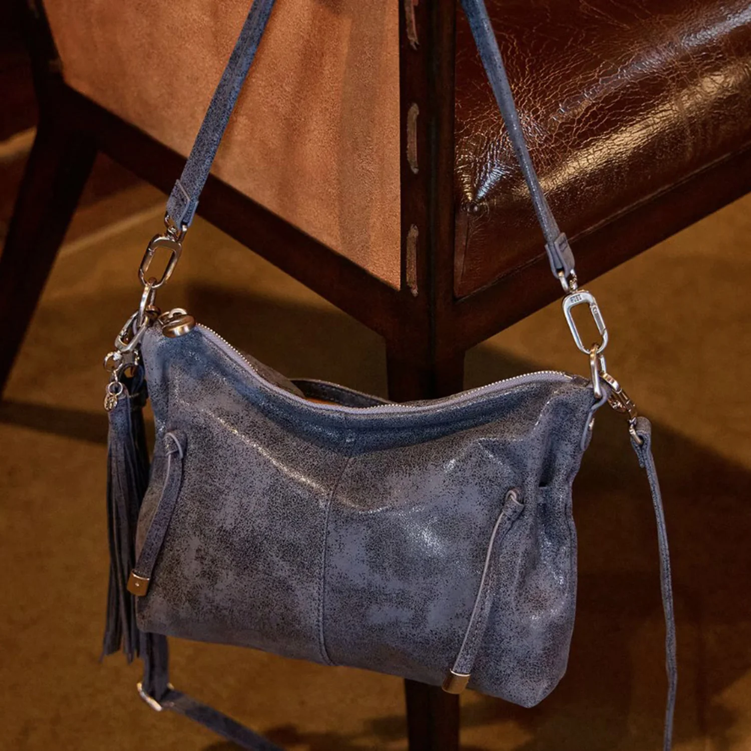Hobo Kori Crossbody Handbag Buffed Indigo Sky - Image 5