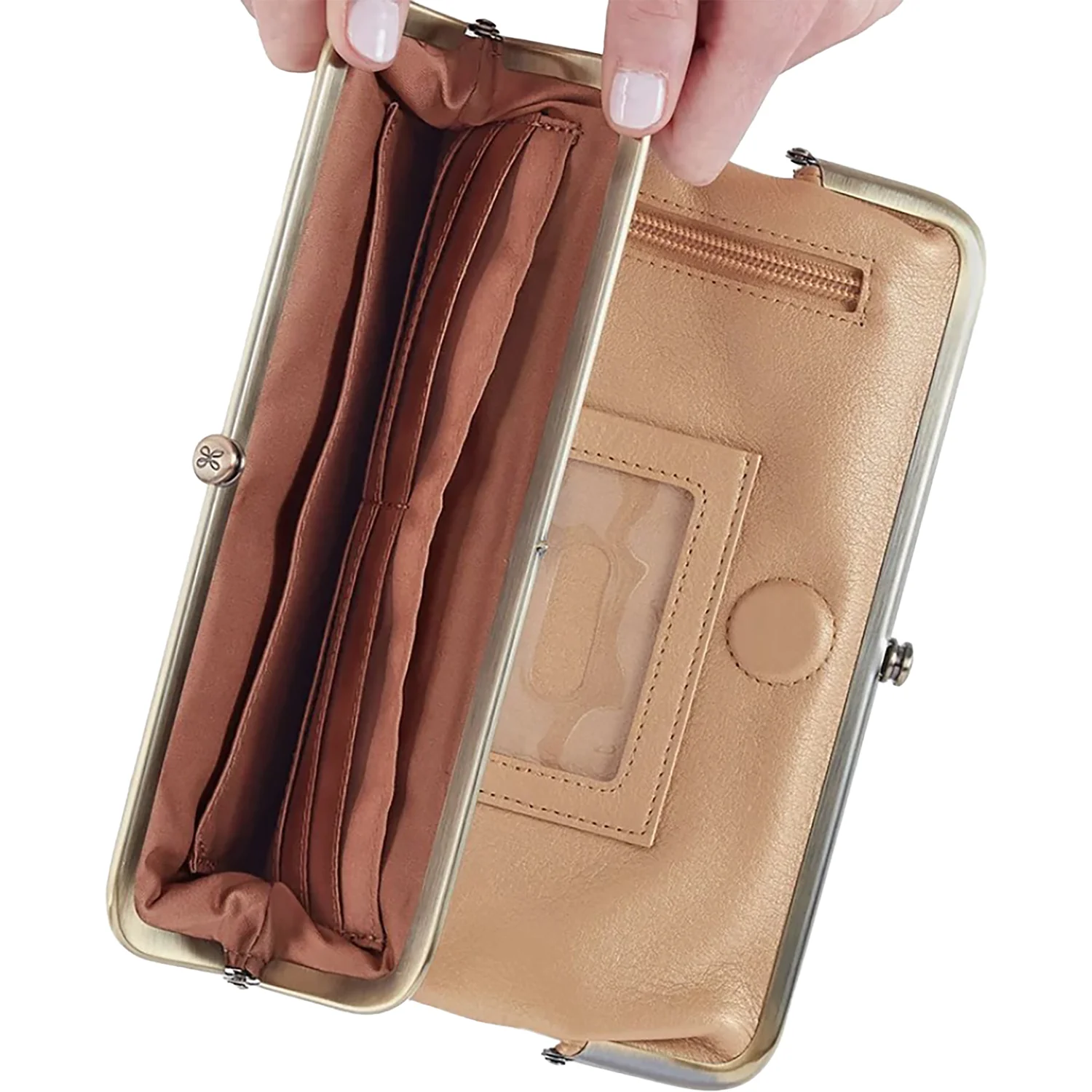Hobo International Lauren Handbag Dusty Gold - Image 4