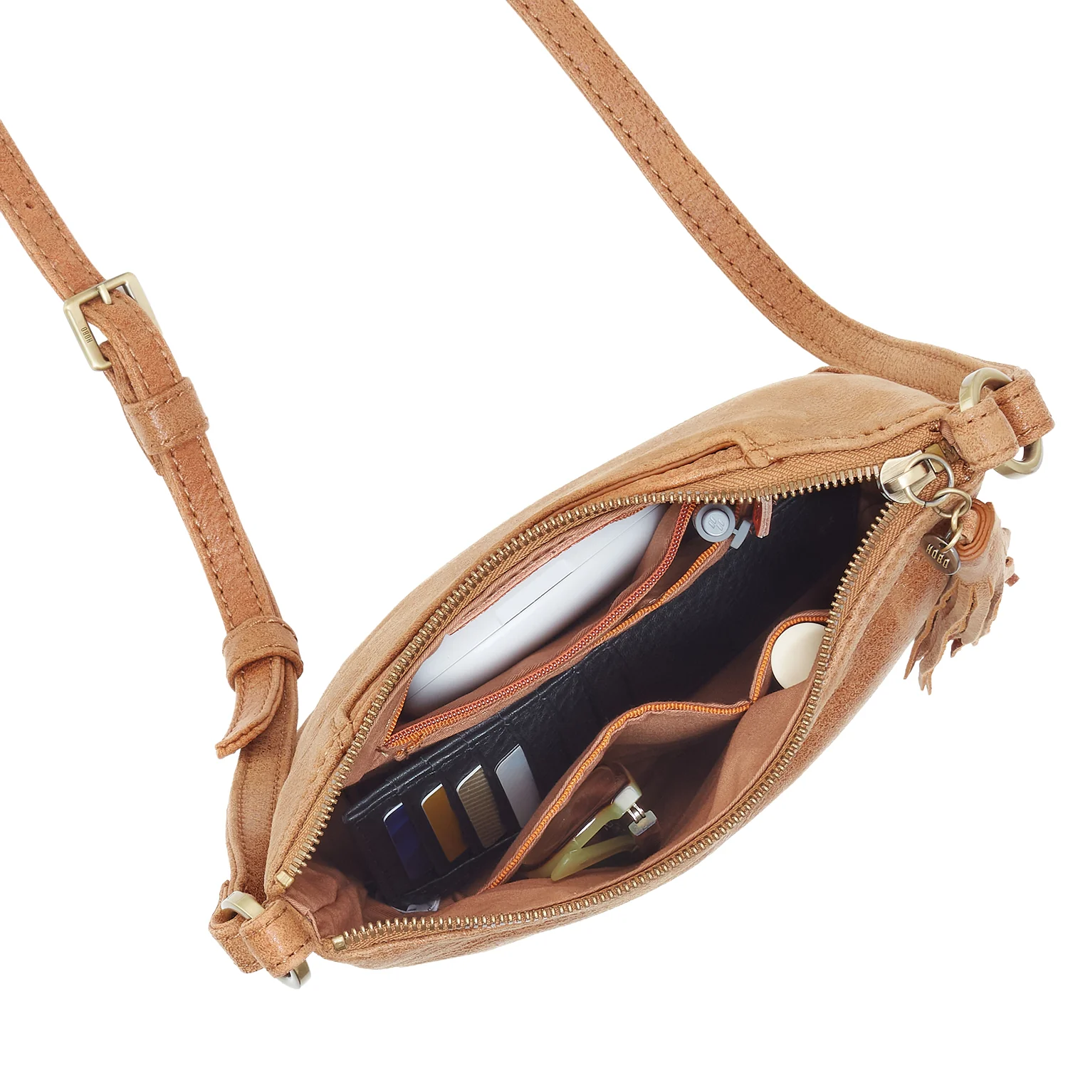 Hobo Lexi Crossbody Handbag Whiskey Buffed Leather - Image 2