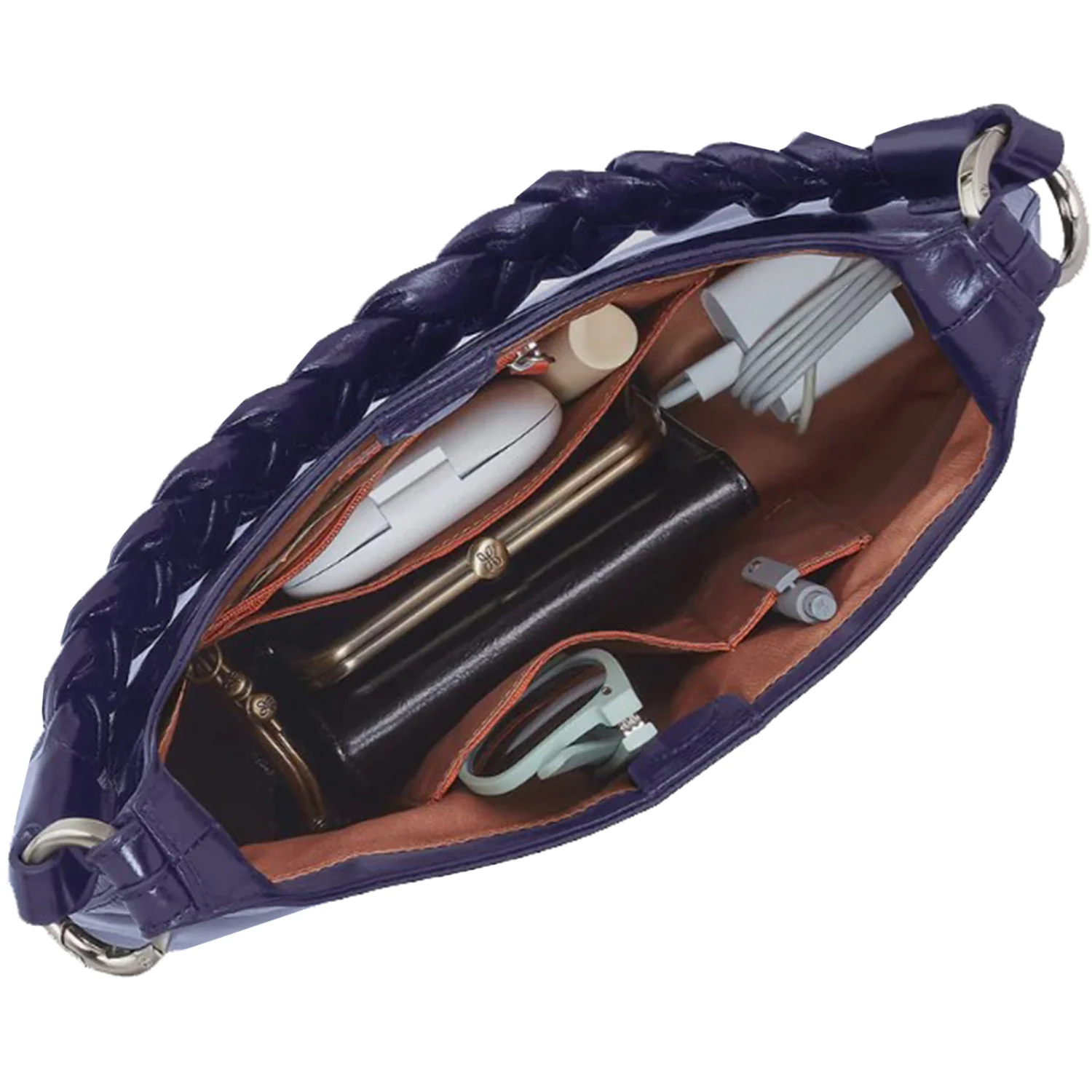 Hobo Madison Shoulder Handbag Winter Violet Leather - Image 2