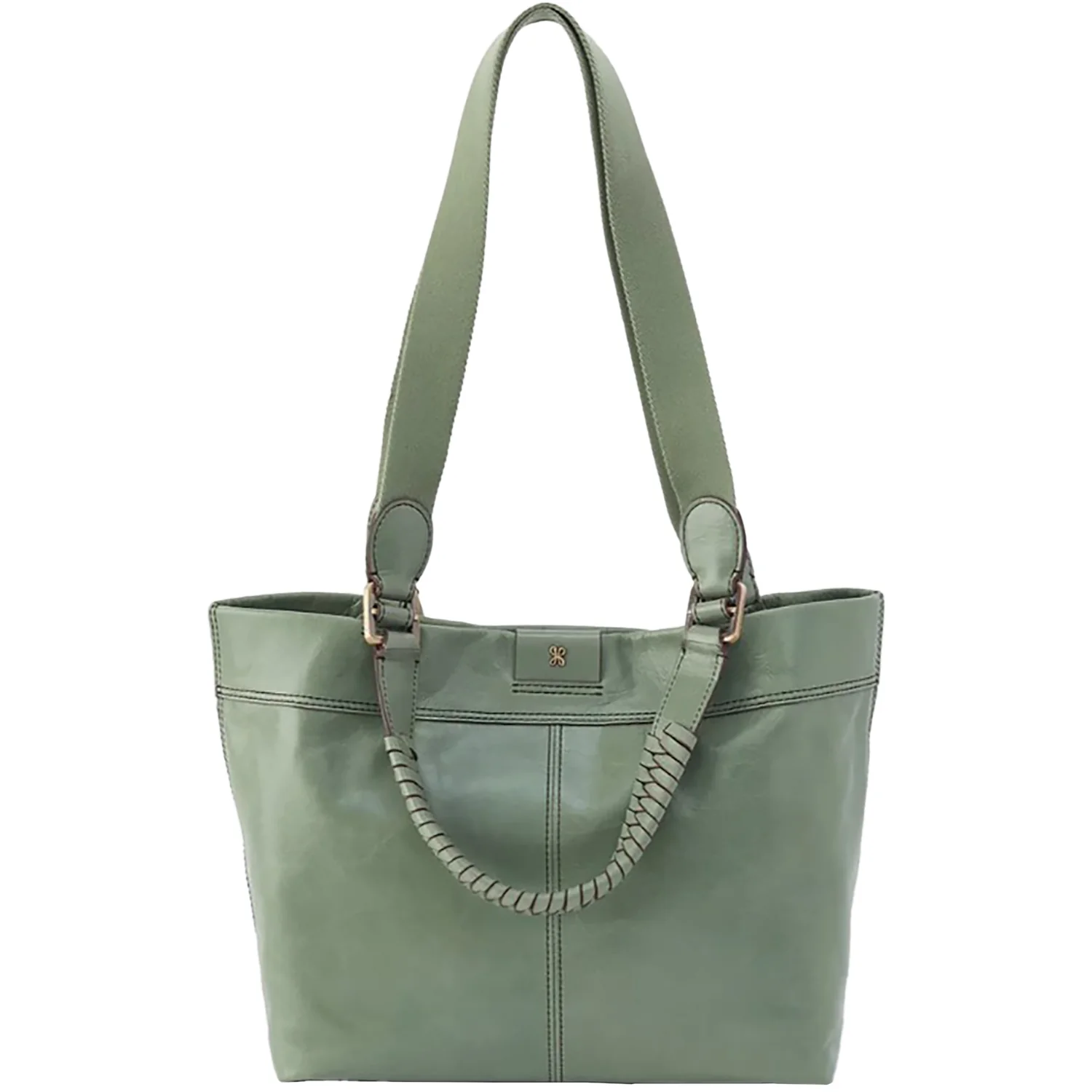 Hobo International Romy Medium Tote Handbag Jade Polished Leather