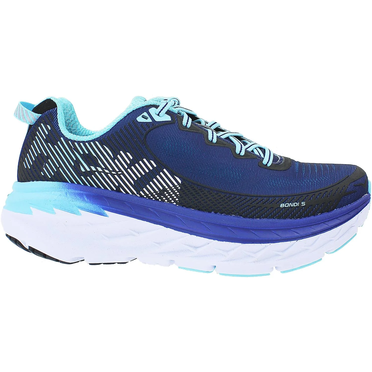 Hoka Bondi 5 (Neutral Support) Women's Neutral Support Shoes Medieval Blue/Blue Radiance Mesh