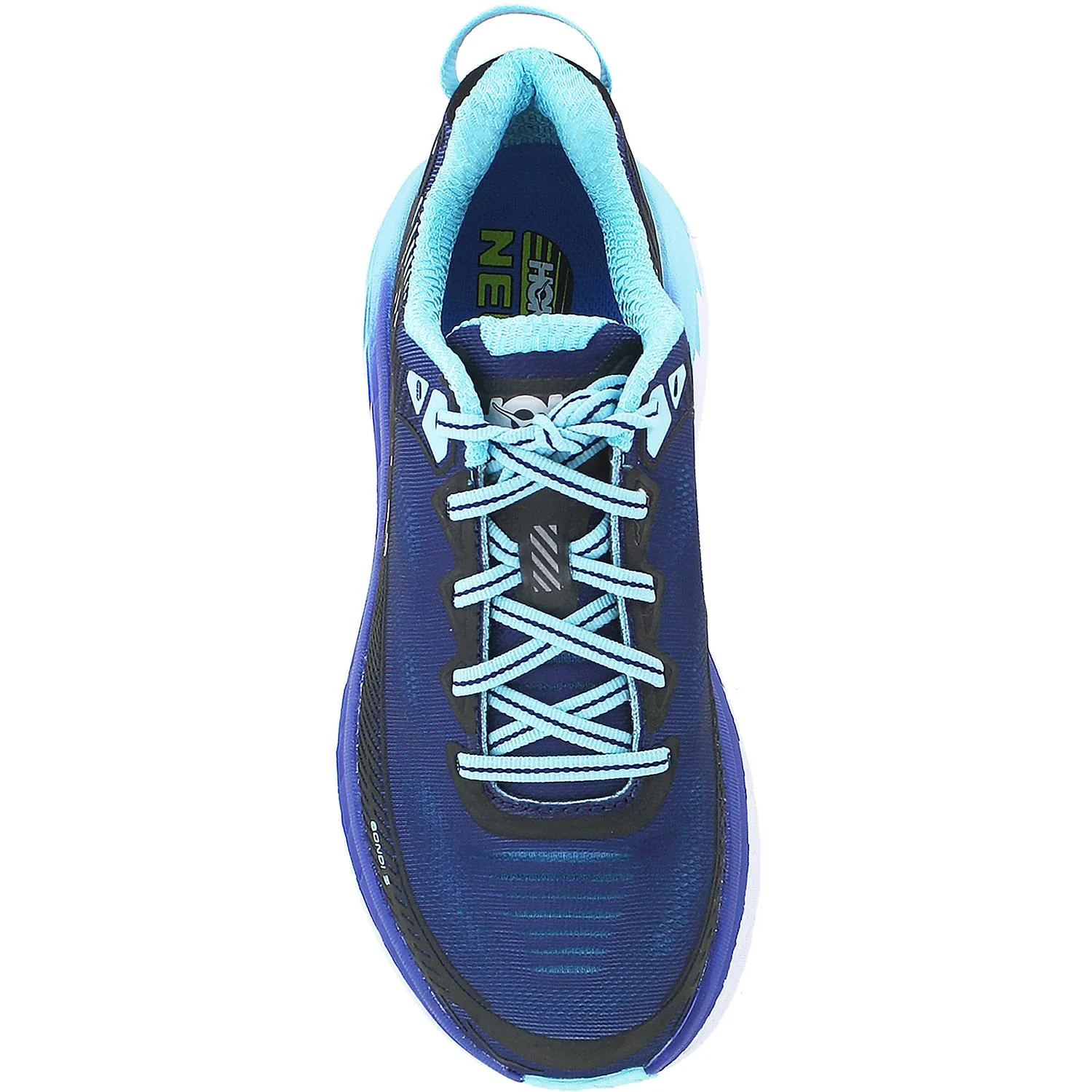 Hoka Bondi 5 (Neutral Support) Women's Neutral Support Shoes Medieval Blue/Blue Radiance Mesh - Image 2