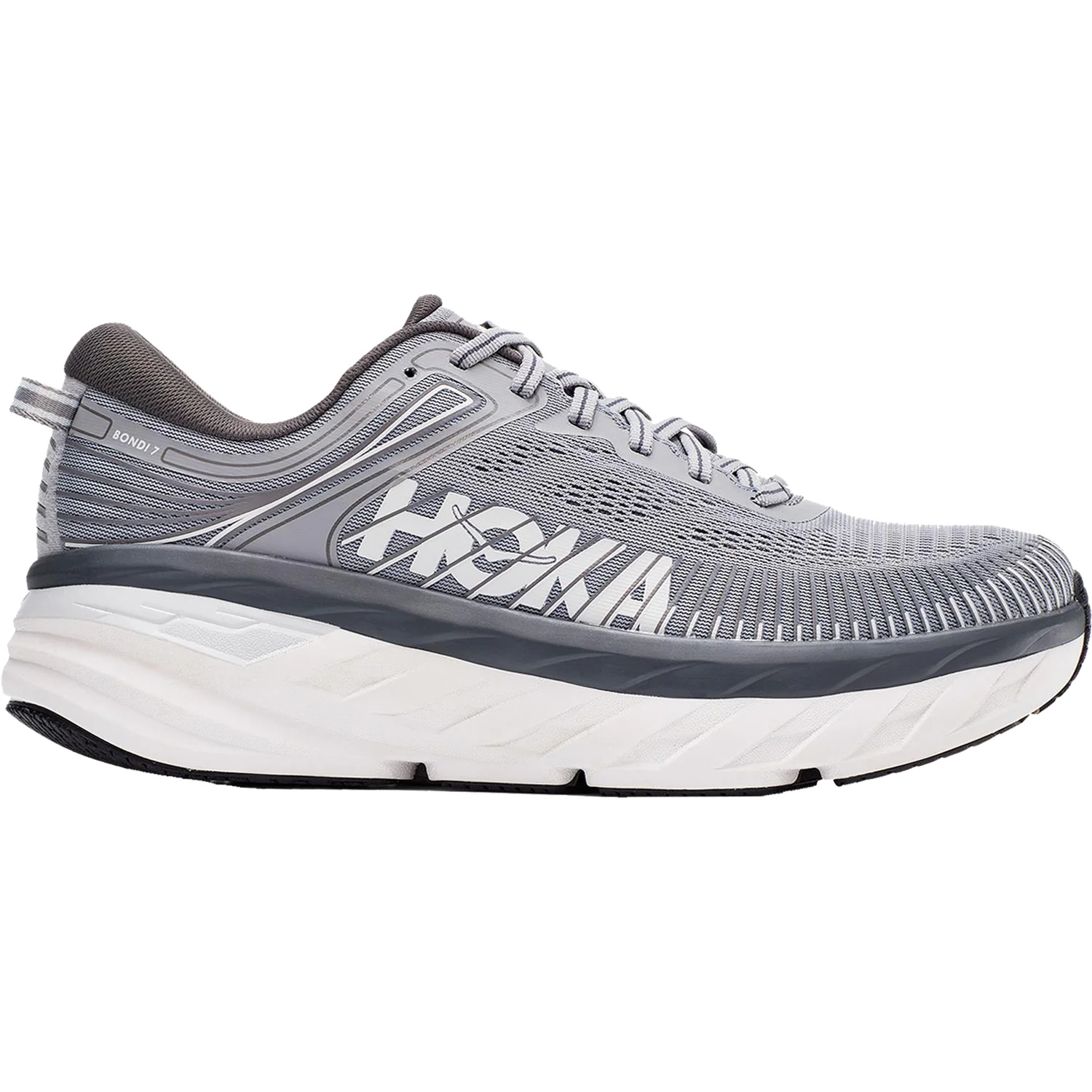 Hoka Bondi 7 Men's Running Shoes Wild Dove/Dark Shadow Mesh