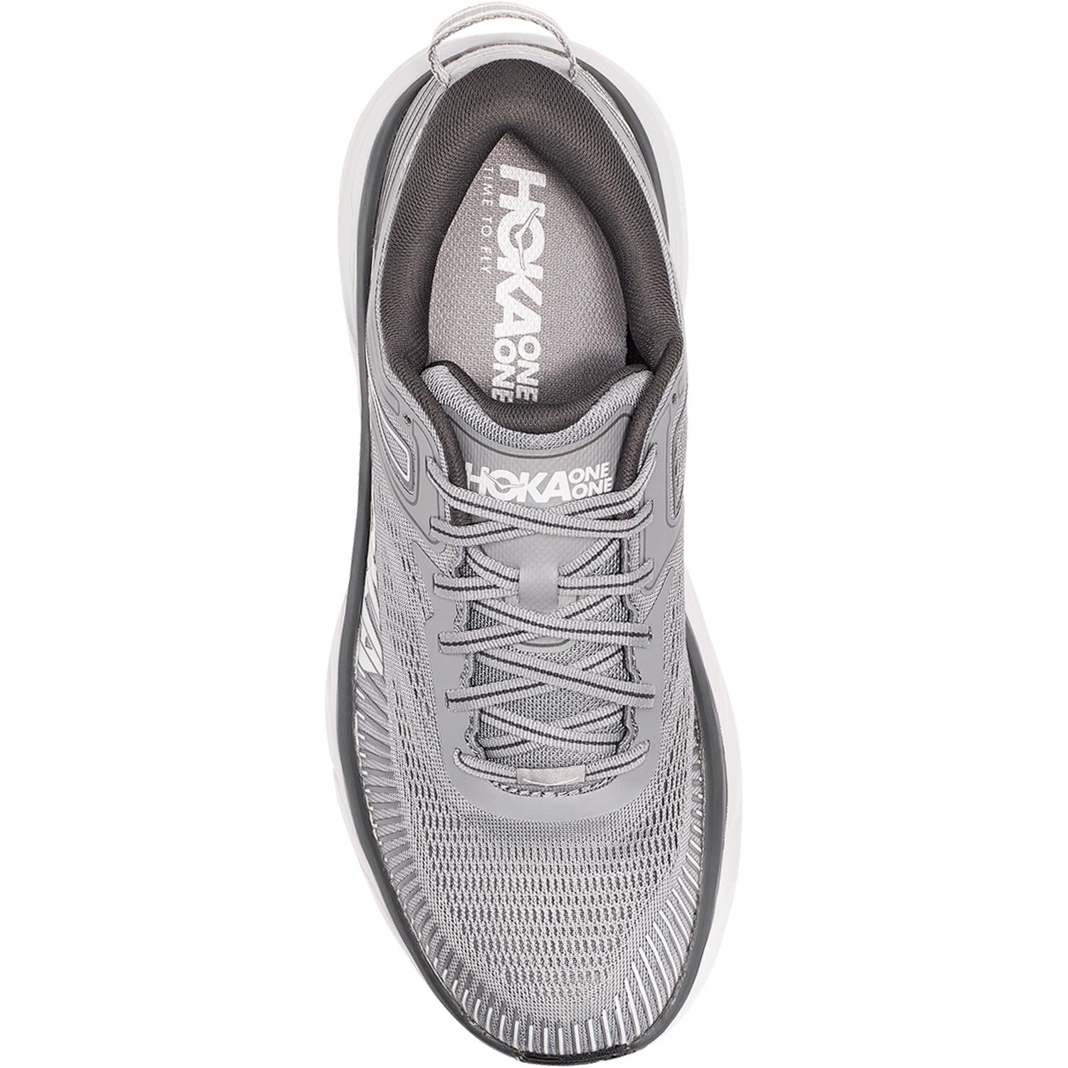 Hoka Bondi 7 Men's Running Shoes Wild Dove/Dark Shadow Mesh - Image 2