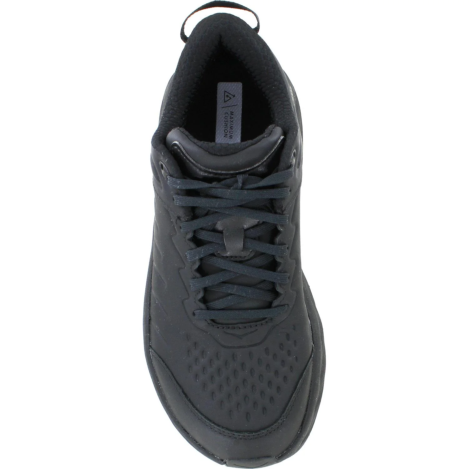 Hoka Bondi SR (Neutral Support) Men's Walking Shoes Black Leather - Image 2