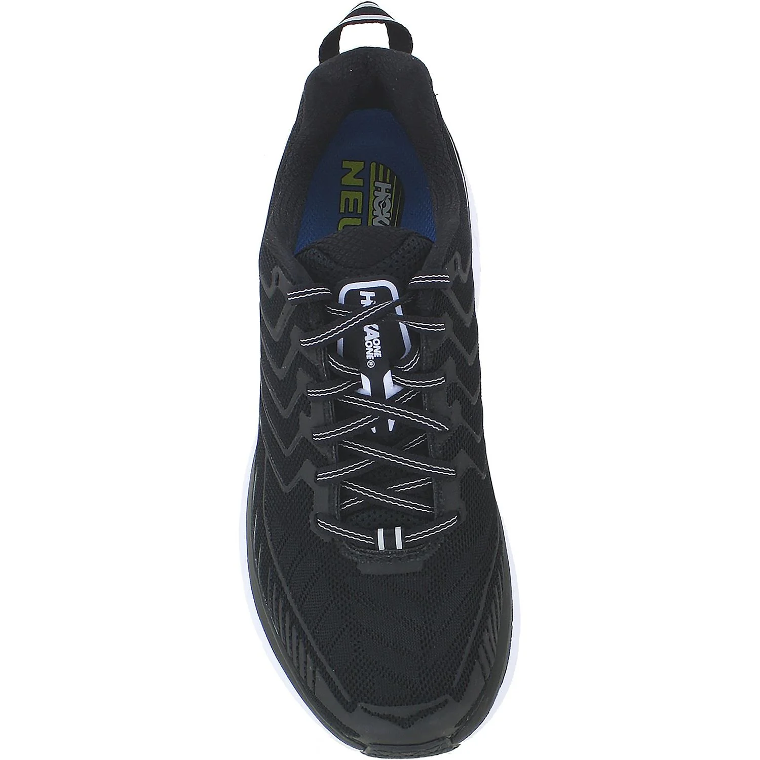 Hoka Clifton 4 Women's Running Shoes Black/White Mesh - Image 2